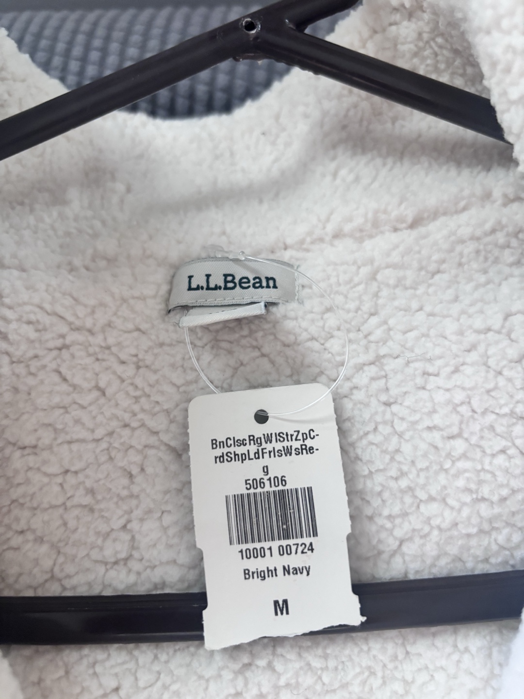 L.L.Bean Fair Isle Full-Zip Cardigan - Bright Navy, M - photo 5