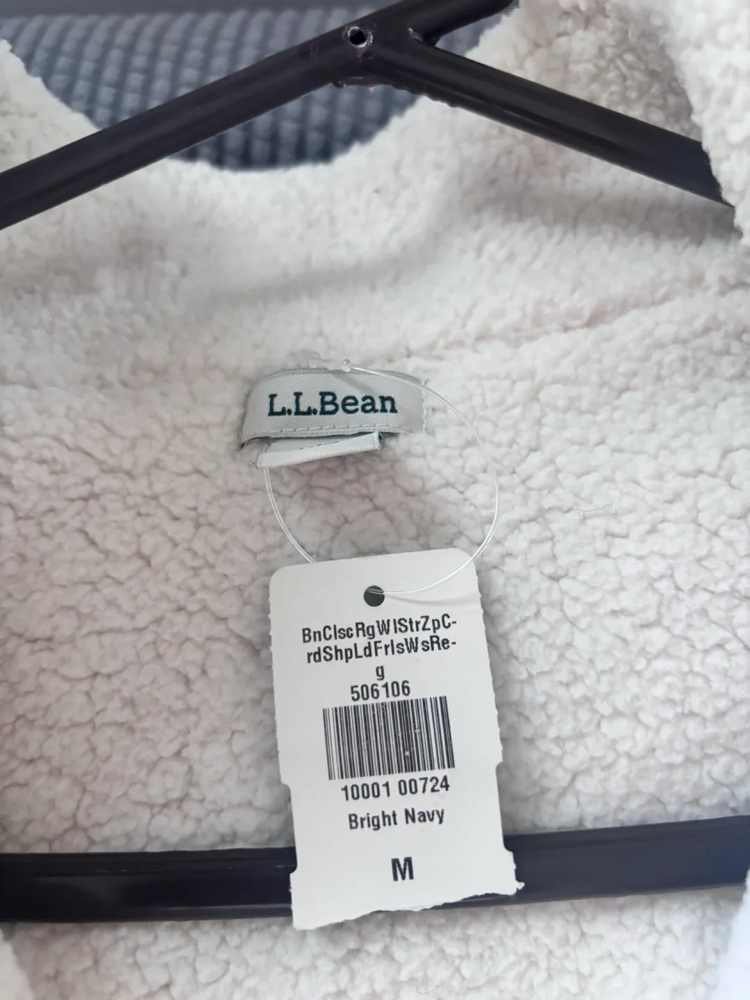 L.L.Bean Fair Isle Full-Zip Cardigan - Bright Navy, M image indicator(5)