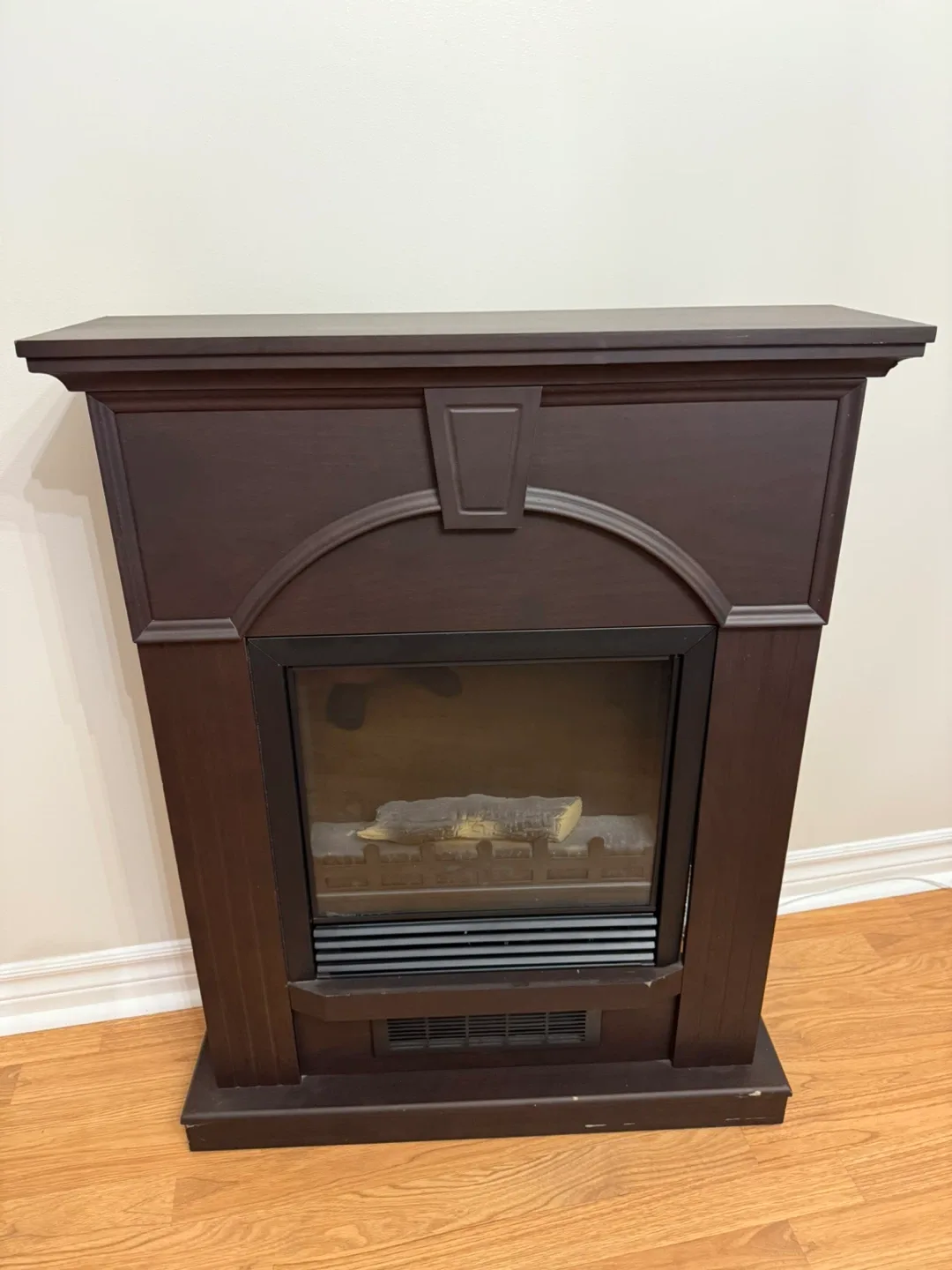 Electric Fireplace - Brown