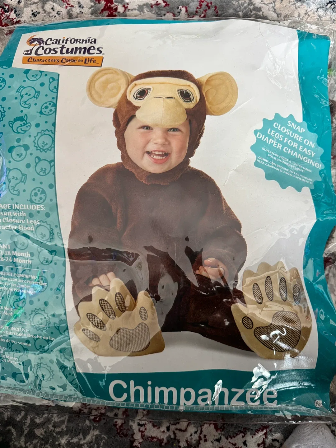 California Costumes Chimpanzee Costume (12-24 Months) thumbnail