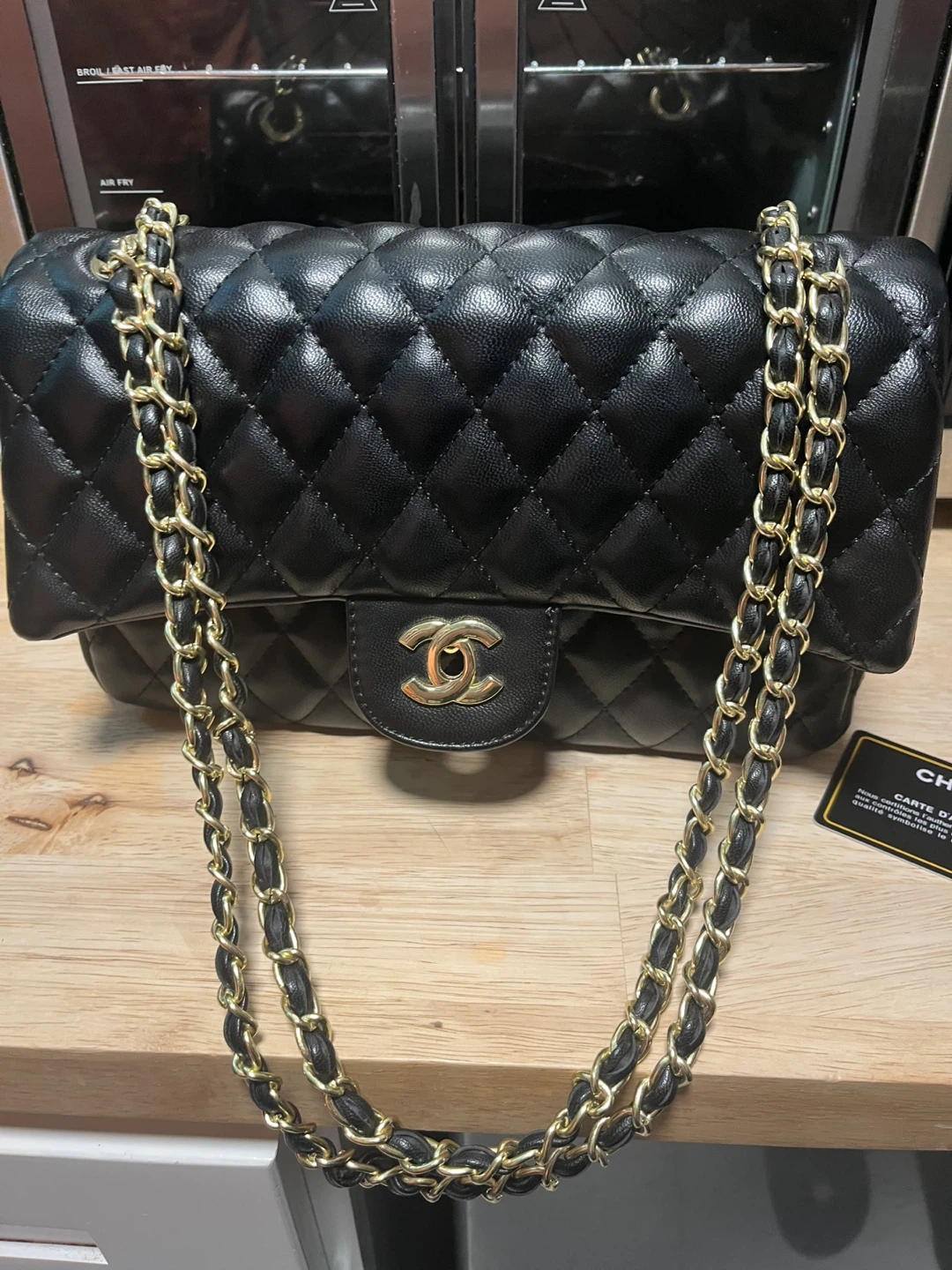 Chanel Black Quilted Handbag