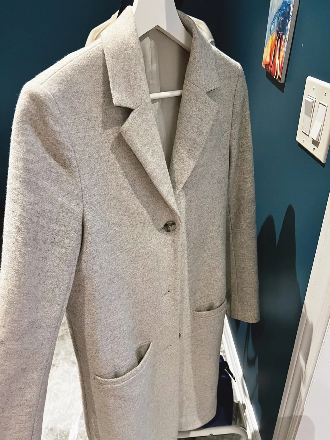 COS Gray Wool-Cashmere Coat (Size S / 2) – Elegant & Minimalist image indicator(2)