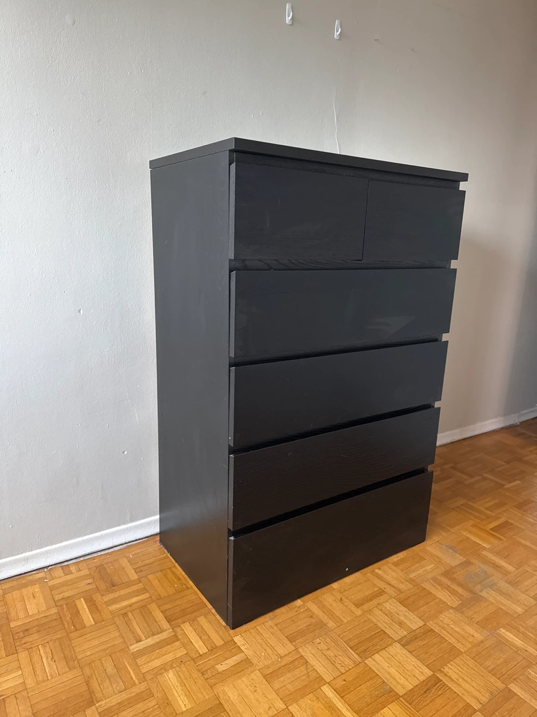 IKEA malm Black-Brown 6-Drawer Dresser