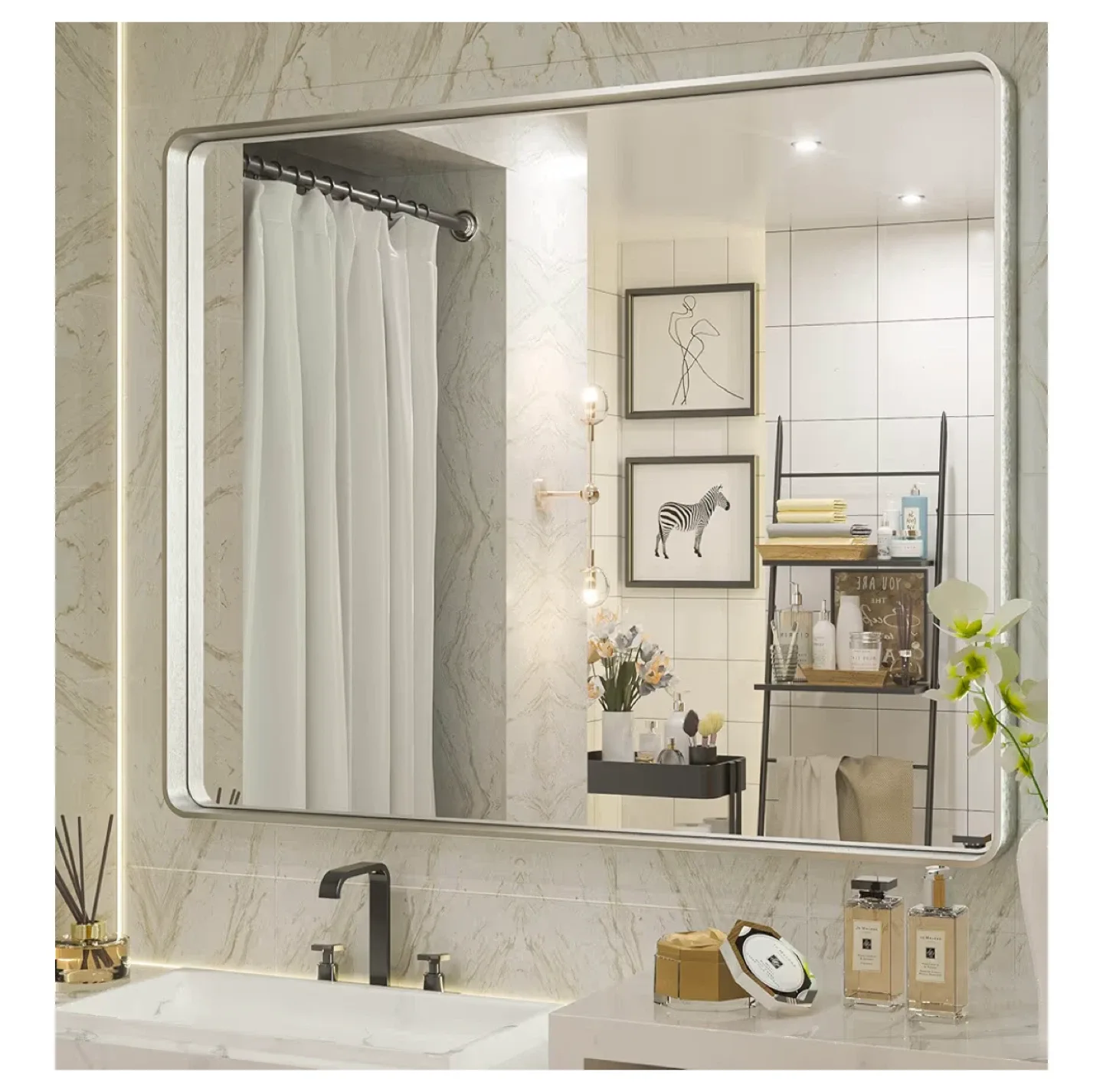 TETOTE 40" x 30" Bathroom Vanity Mirror image indicator(2)