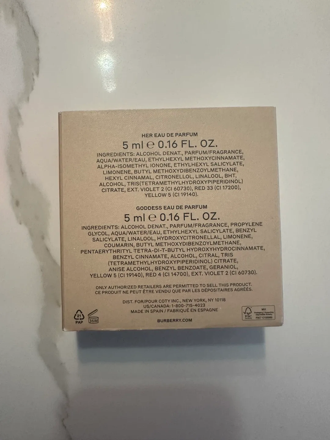 Burberry Her & Goddess Eau de Parfum Set (5ml each) image indicator(2)