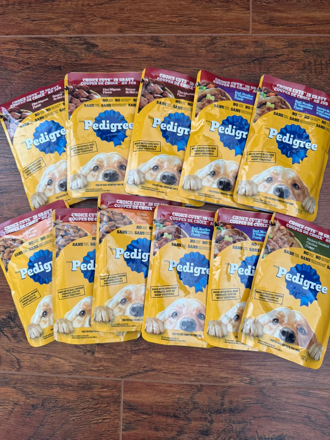 11 Pedigree Wet Dog Food Pouches for $5!! Exp. Sep, 2026 onwards