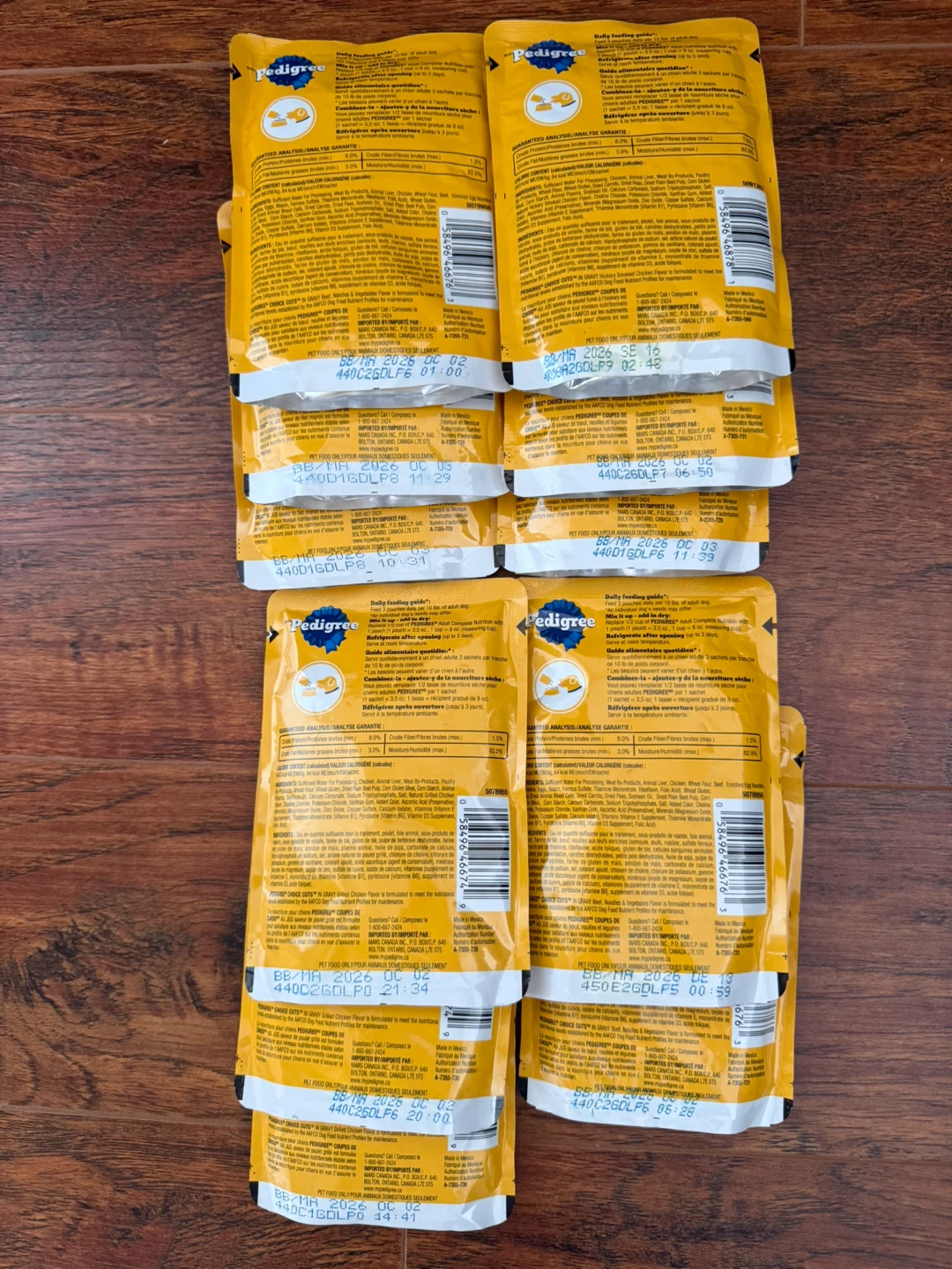 11 Pedigree Wet Dog Food Pouches for $5!! Exp. Sep, 2026 onwards - photo 2
