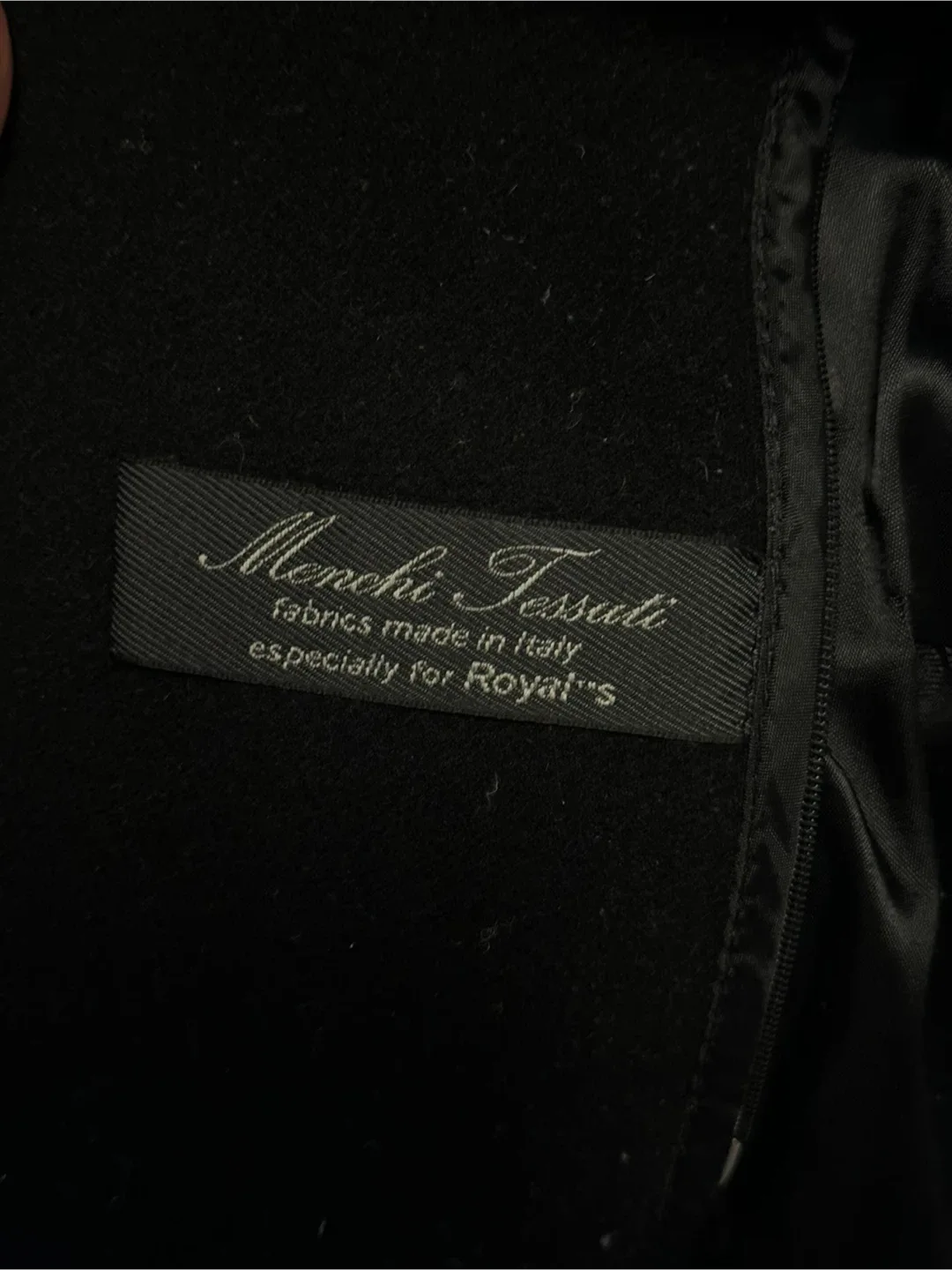 Royal's Black Wool Coat Size 50