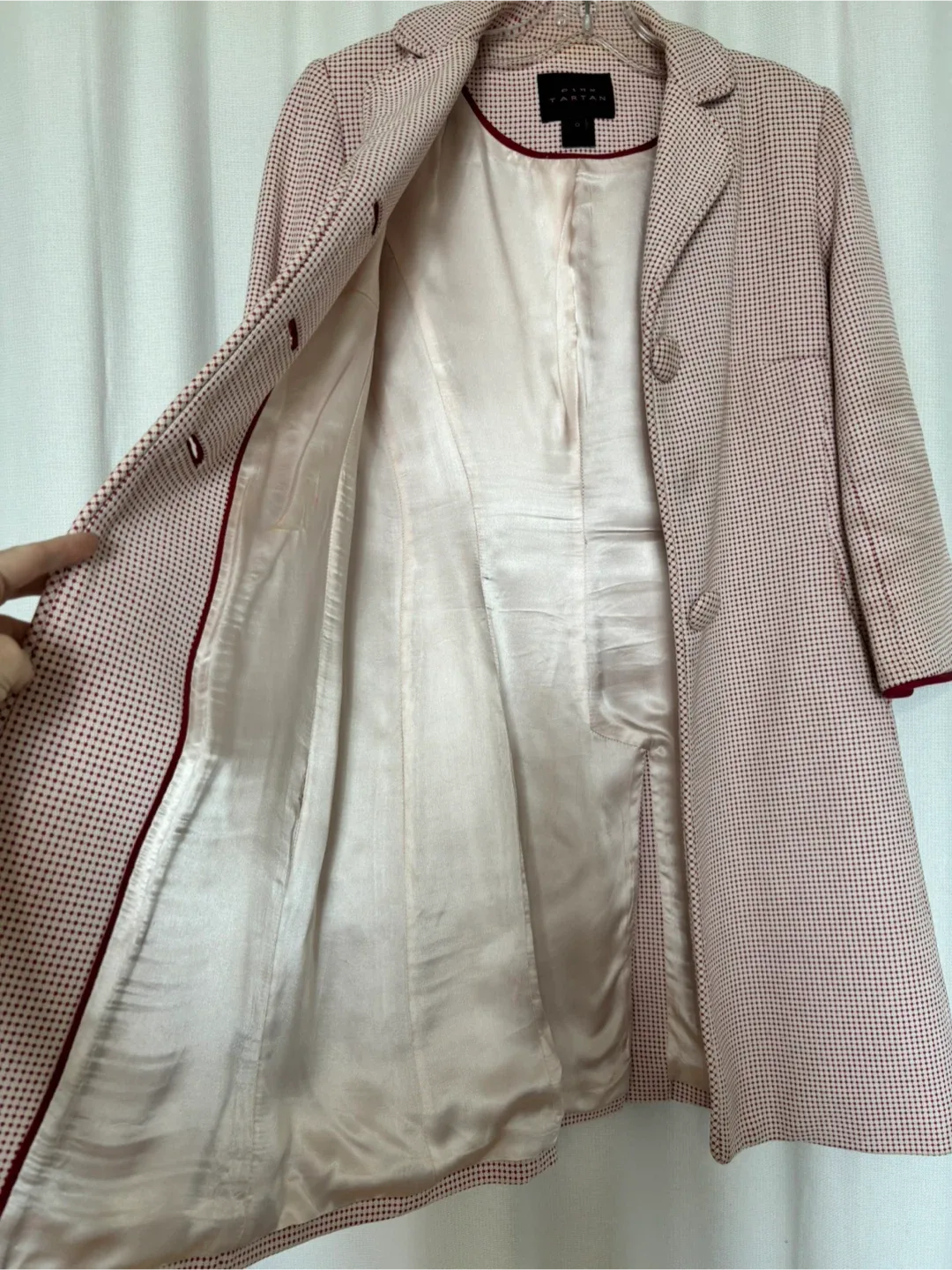 Pink Tartan Pink & Small Red Polka Dot Coat image indicator(2)