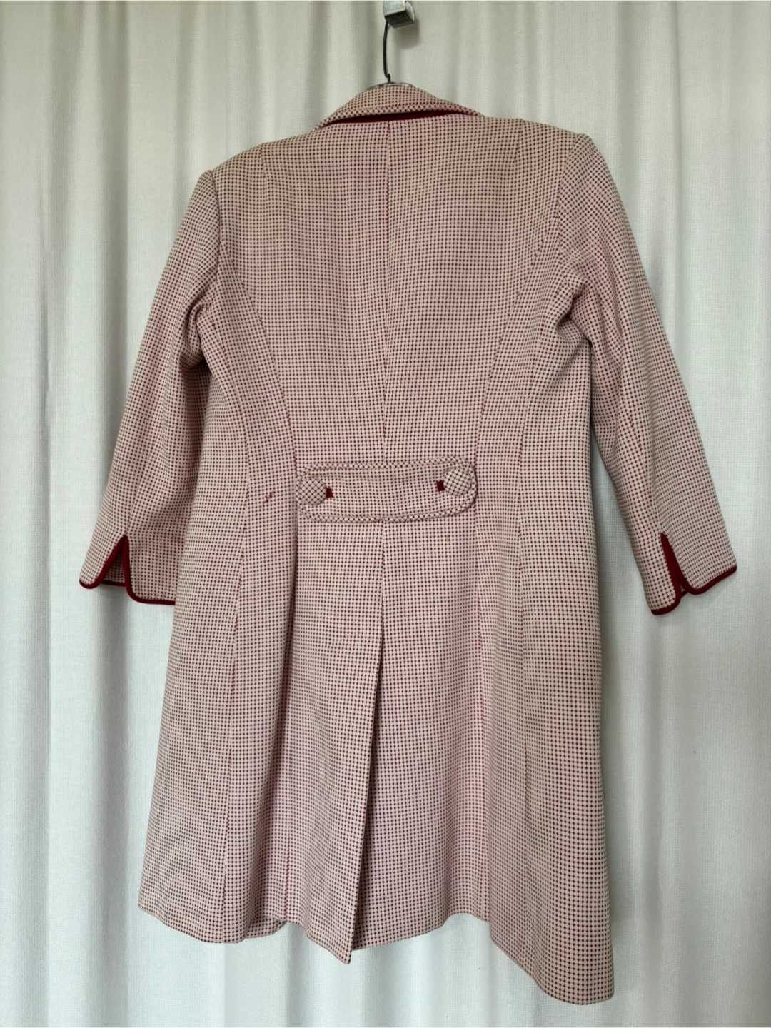 Pink Tartan Pink & Small Red Polka Dot Coat - photo 3