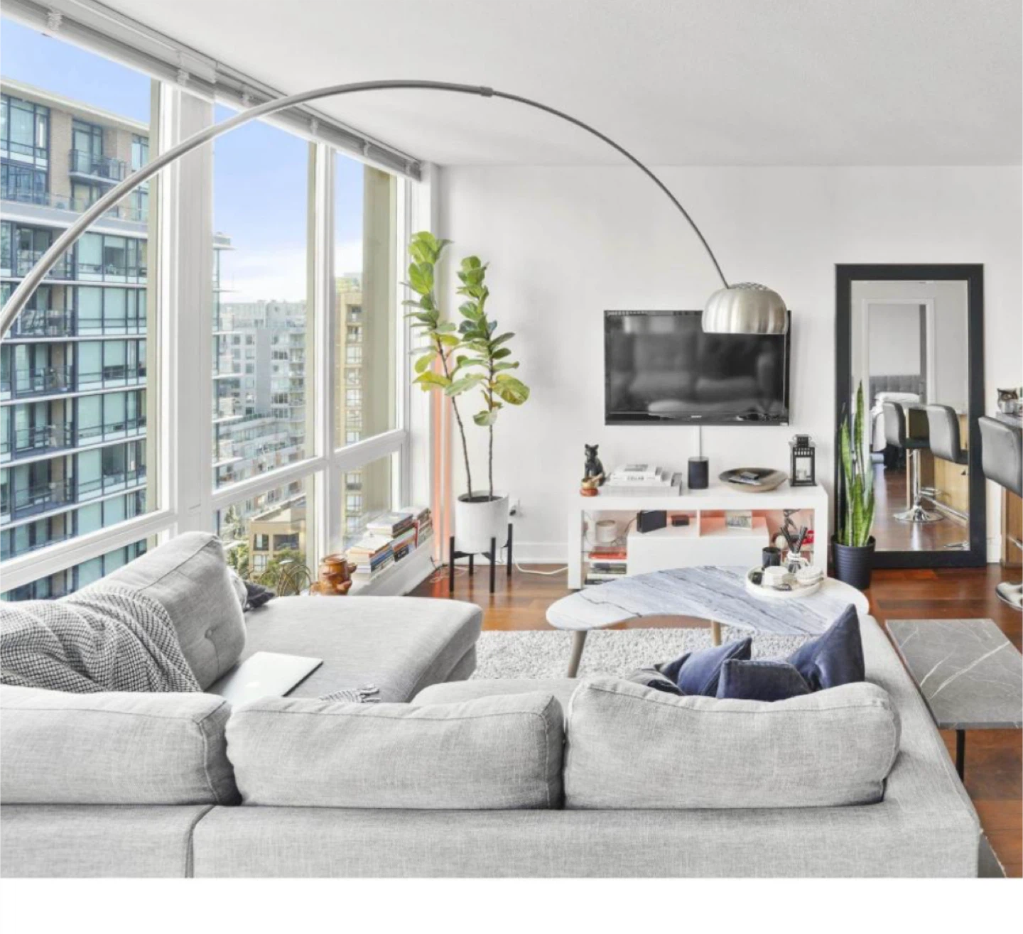 Grey Structube Sectional Sofa - L Shaped - photo 4