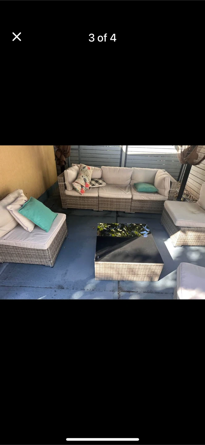 Outdoor Wicker Patio Furniture Set - photo 4