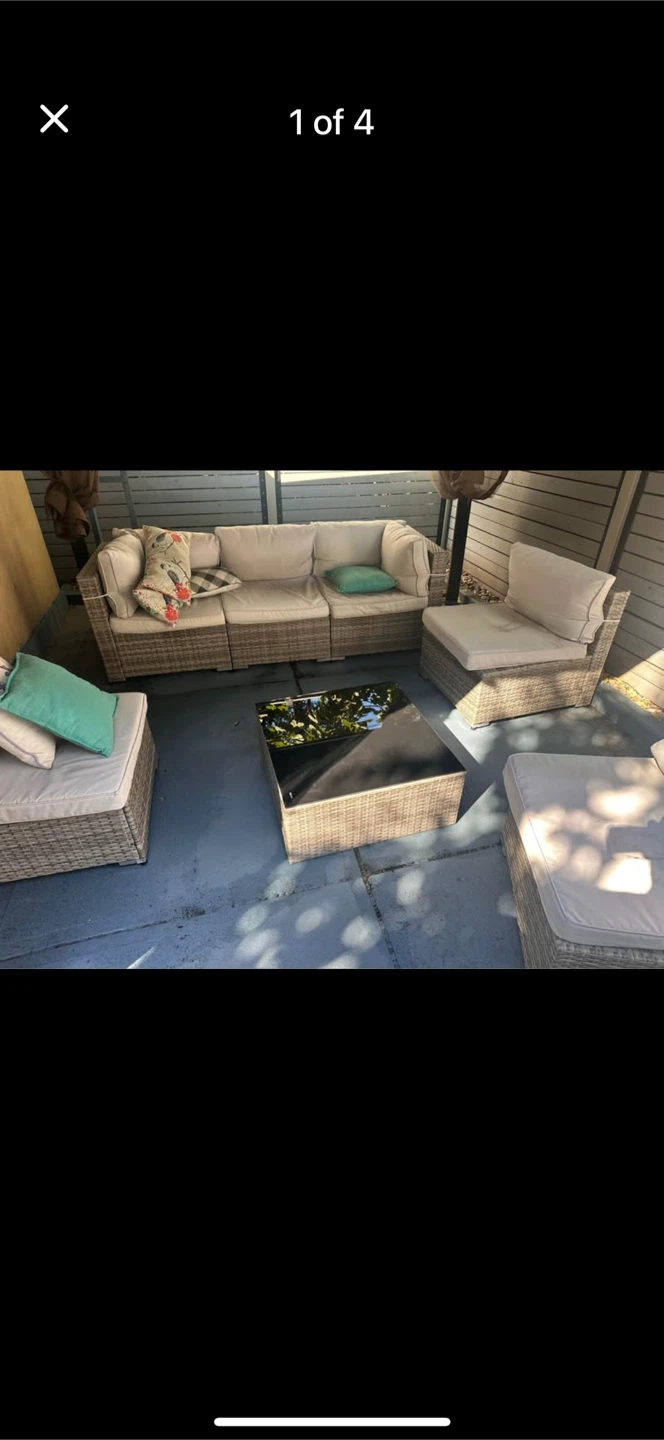 Outdoor Wicker Patio Furniture Set