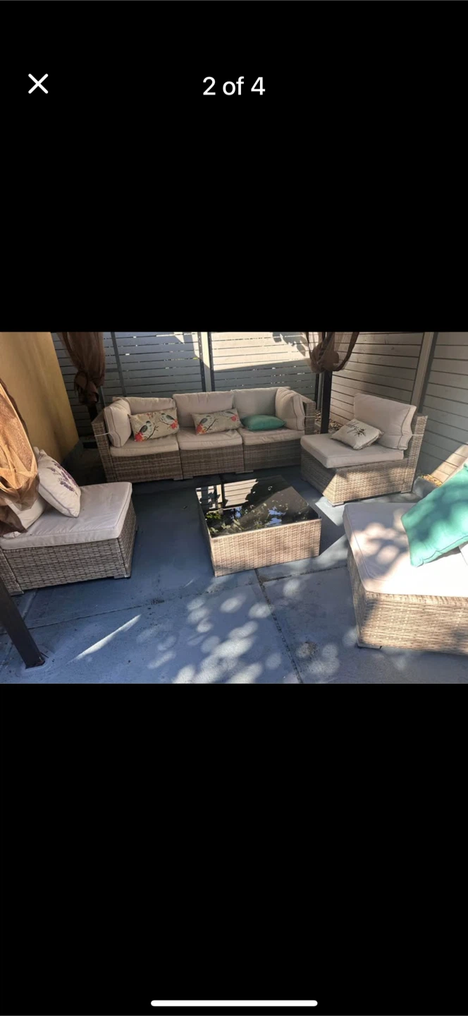 Outdoor Wicker Patio Furniture Set - photo 2