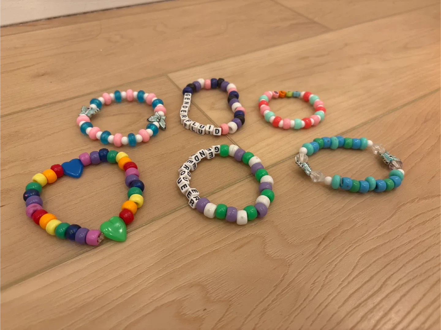 Handmade Beaded Bracelets - Set of 6 thumbnail