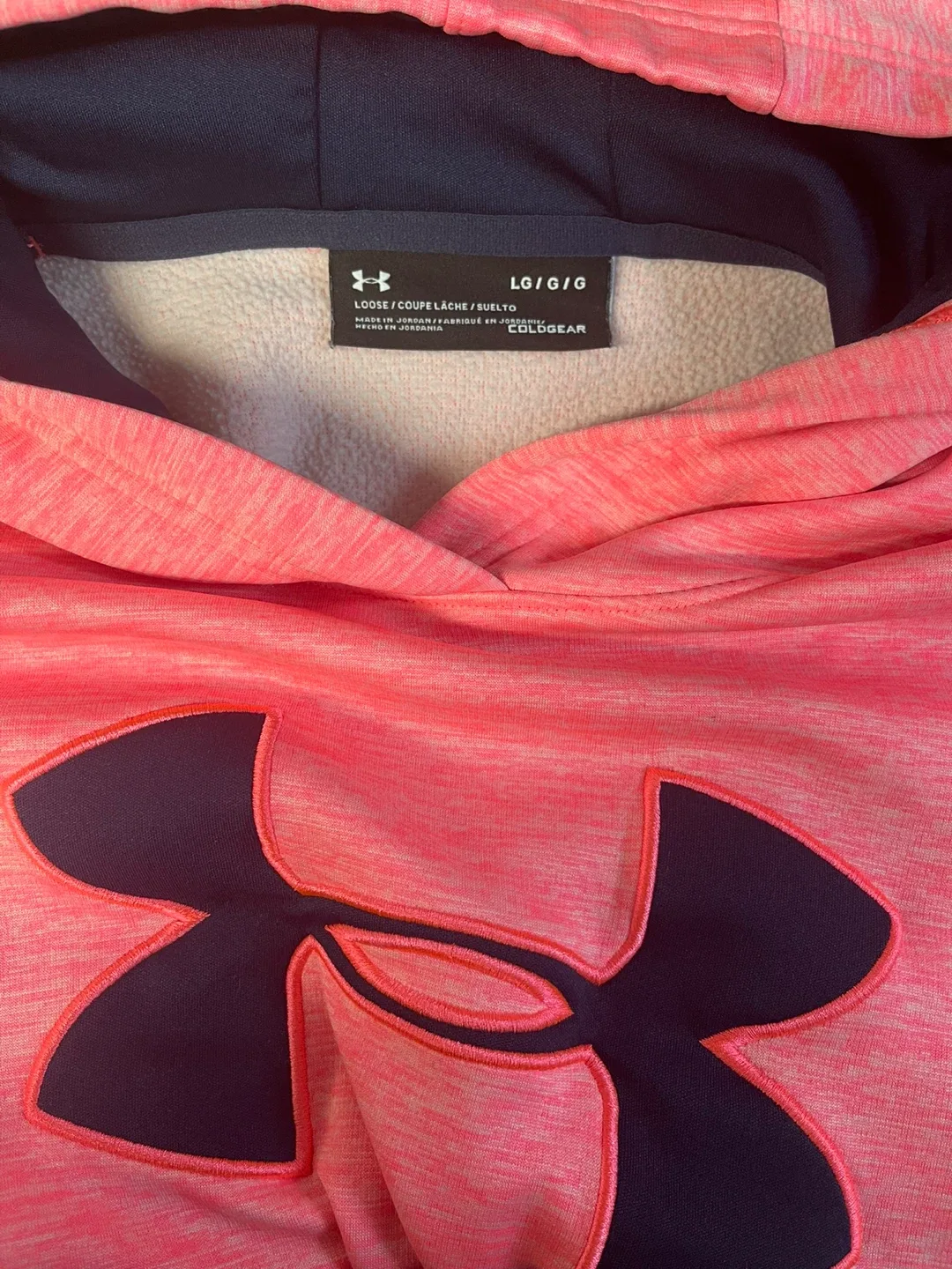 Under Armour Pink Hoodie - Size Large image indicator(2)
