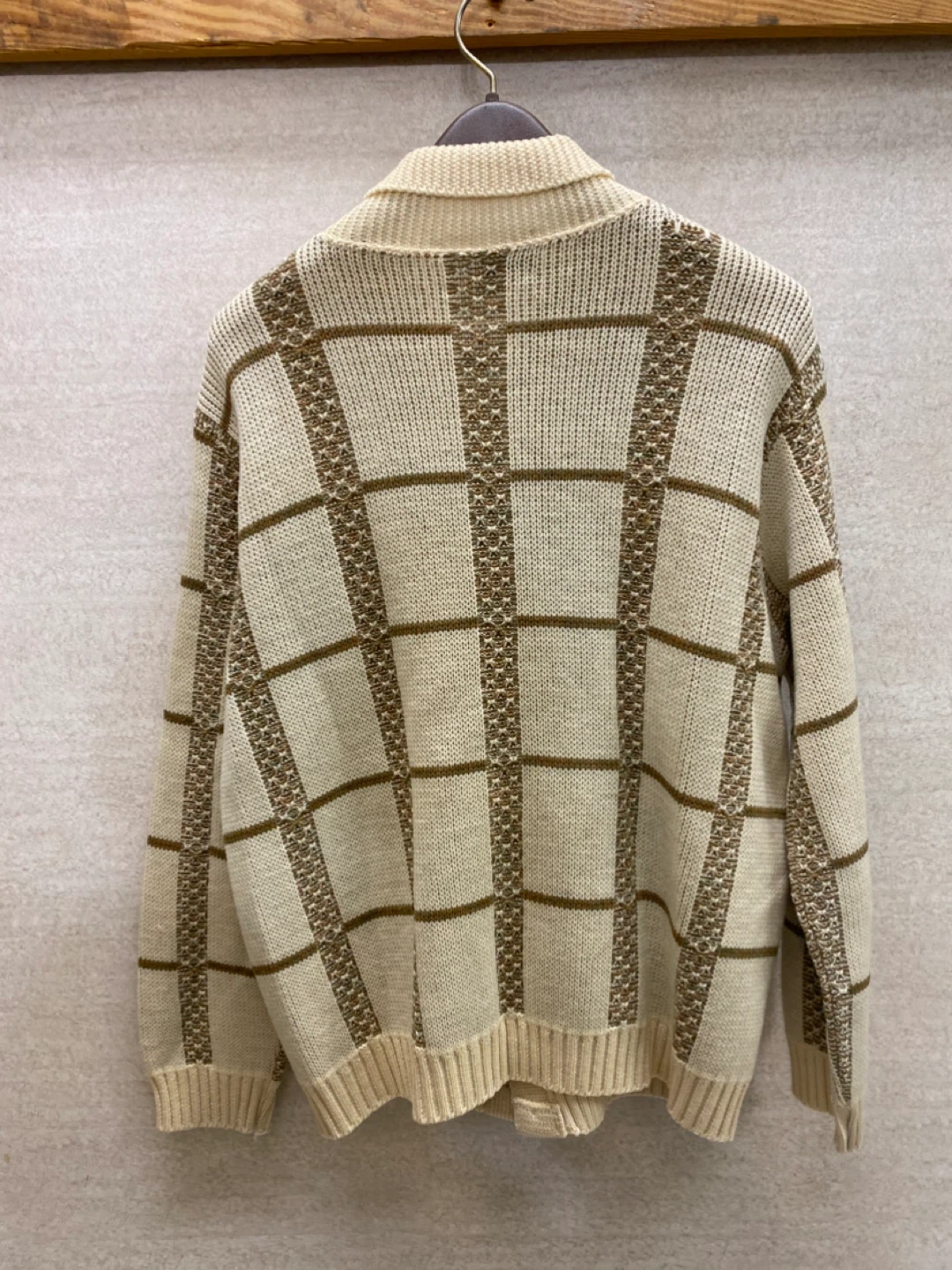 Vintage Tundra Pure Virgin Wool Button-Up Cardigan - M - photo 5