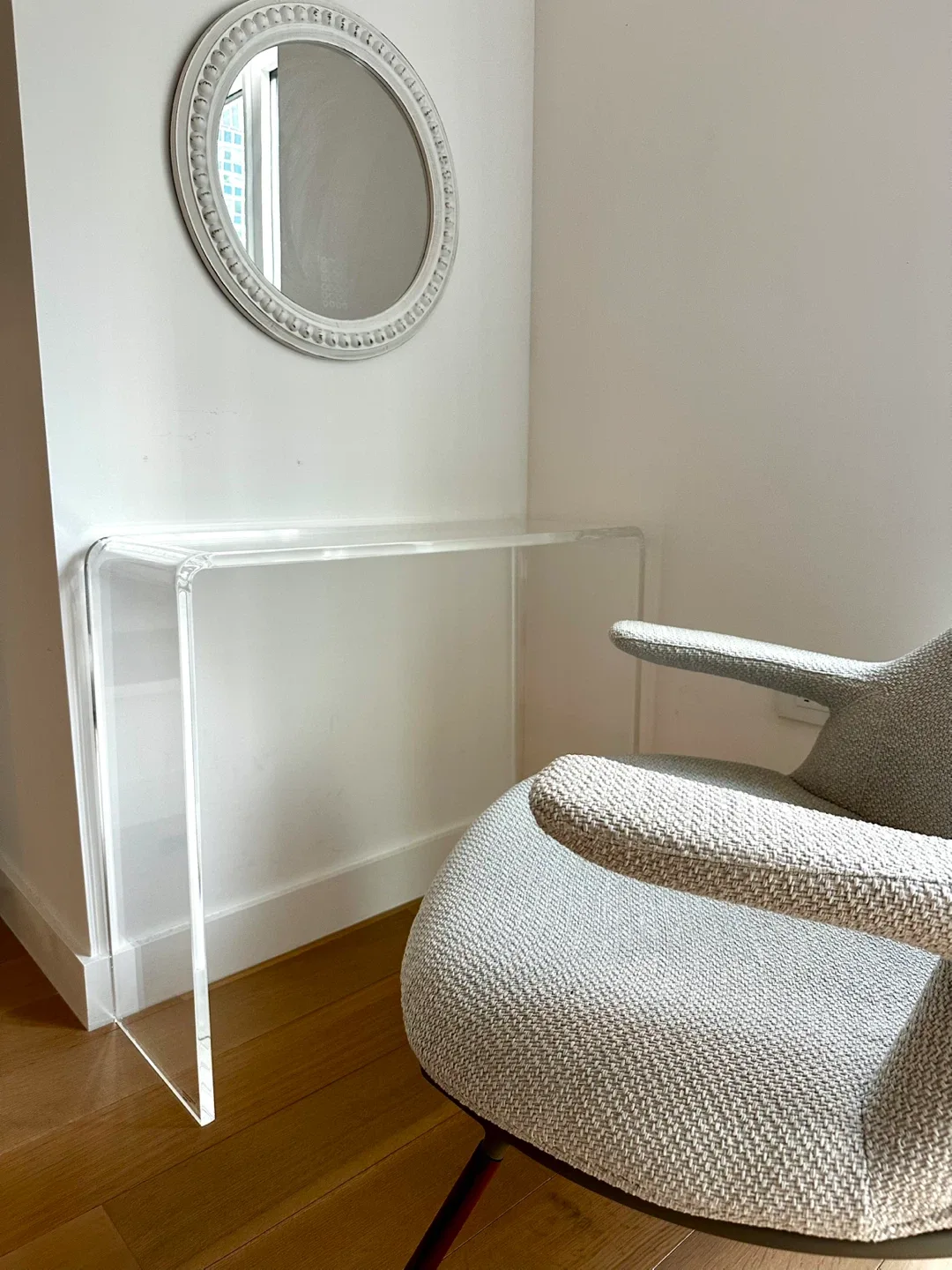 CB2 Acrylic Console Table thumbnail