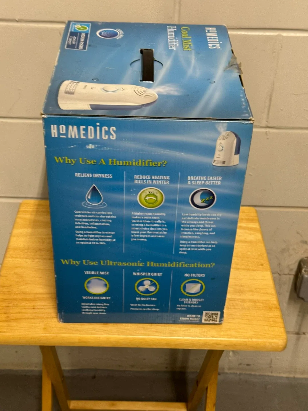 HoMedics Cool Mist Humidifier - Like New! image indicator(2)