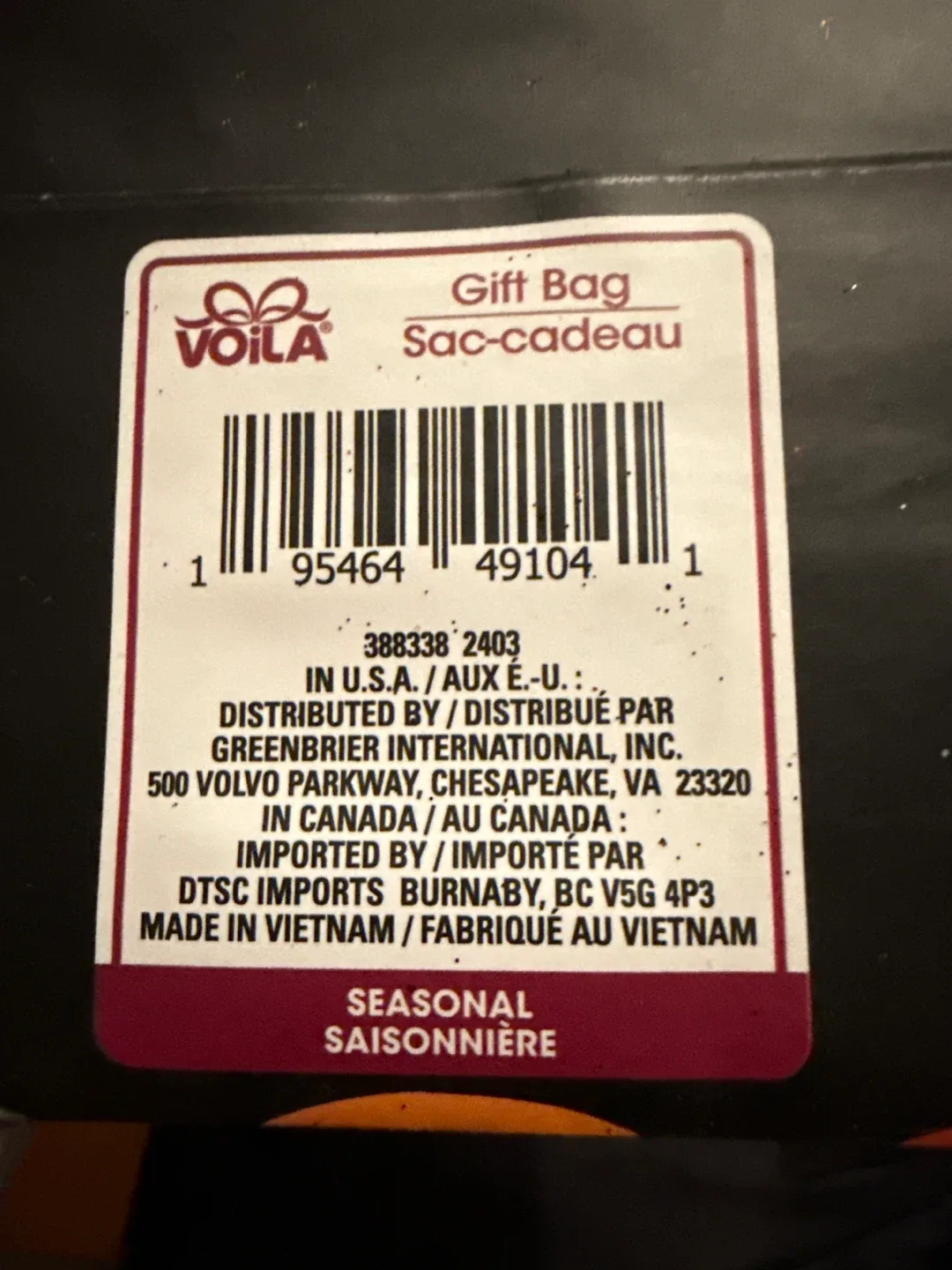 Voila Halloween Gift Bags image indicator(5)