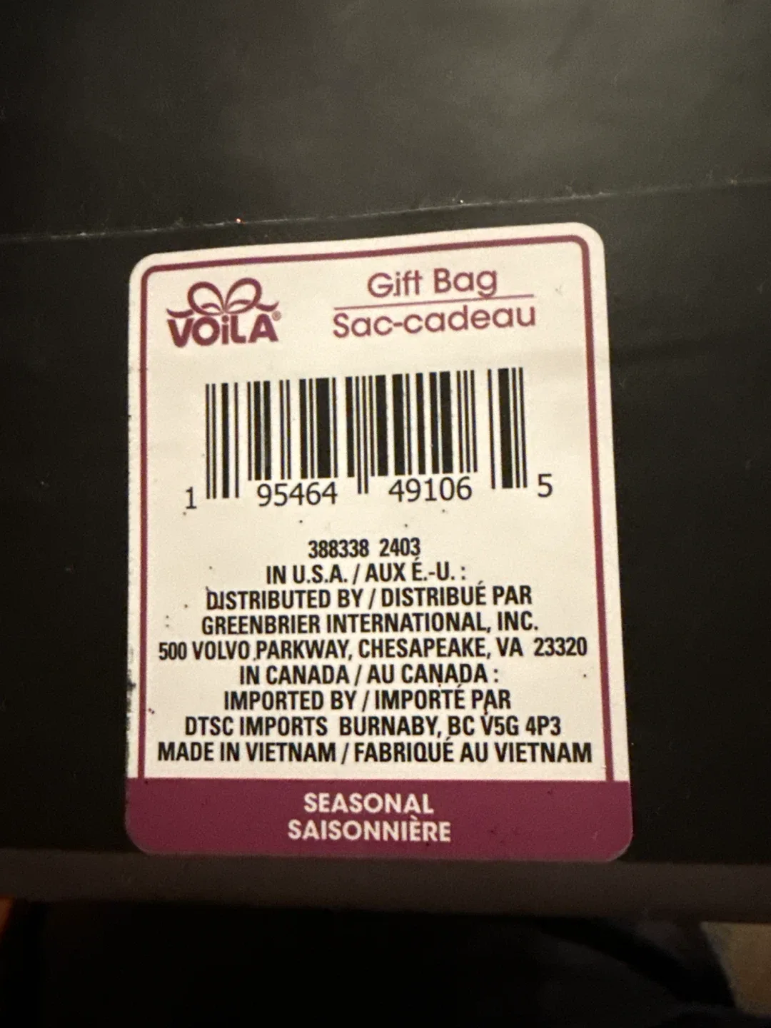 Voila Halloween Gift Bags image indicator(3)