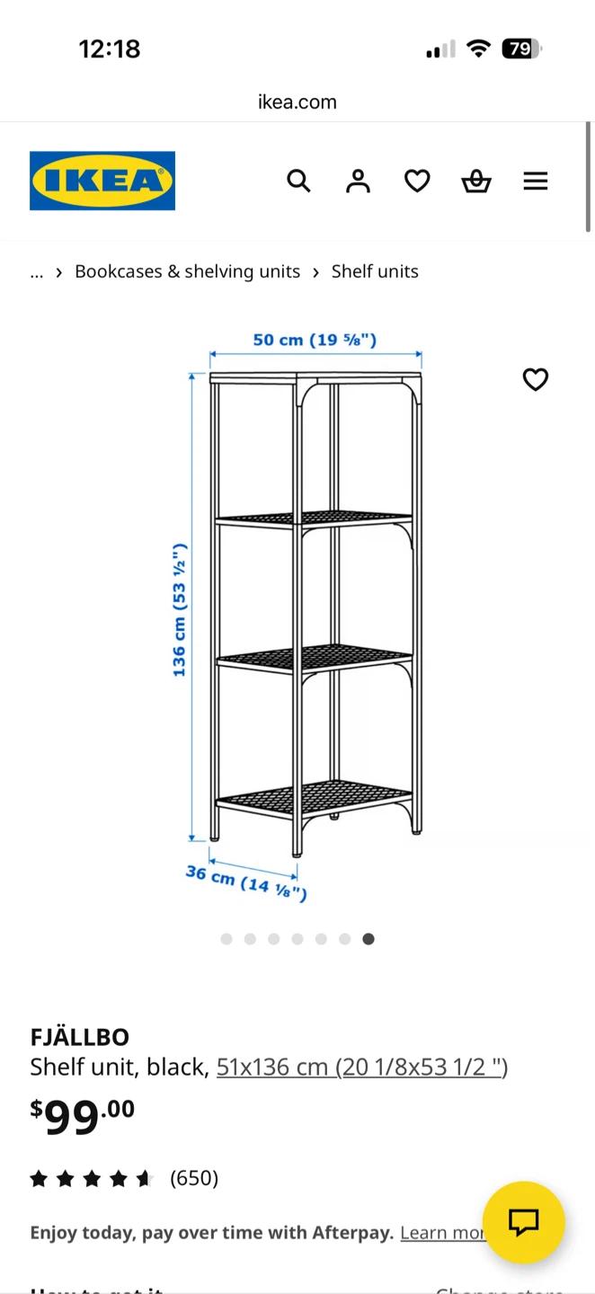 IKEA FJÄLLBO Black Shelf Unit - photo 5