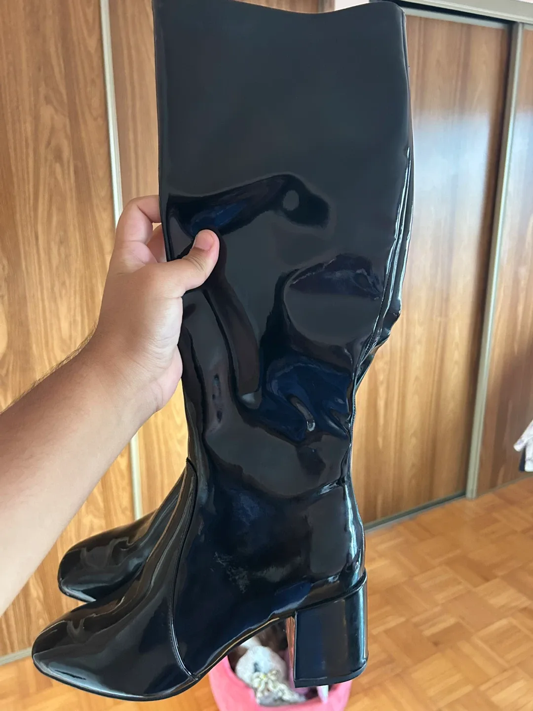 Black Patent Boots - Size 8 Women’s image indicator(5)