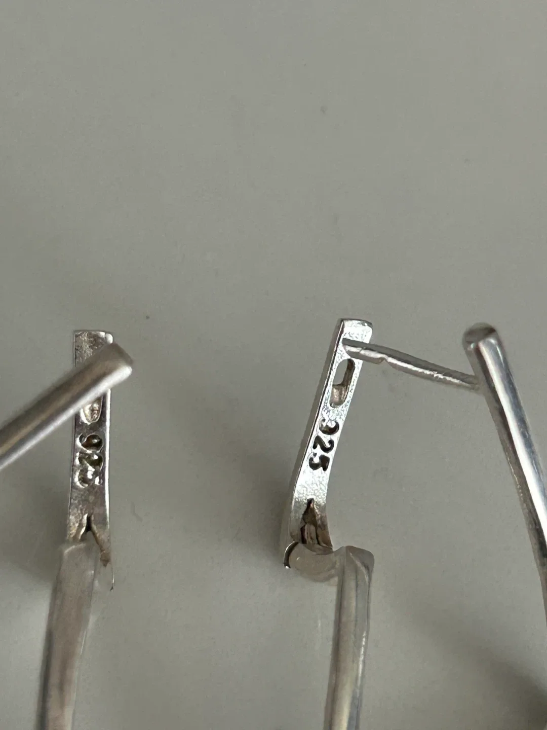 Triangle Sterling Silver Earrings image indicator(2)