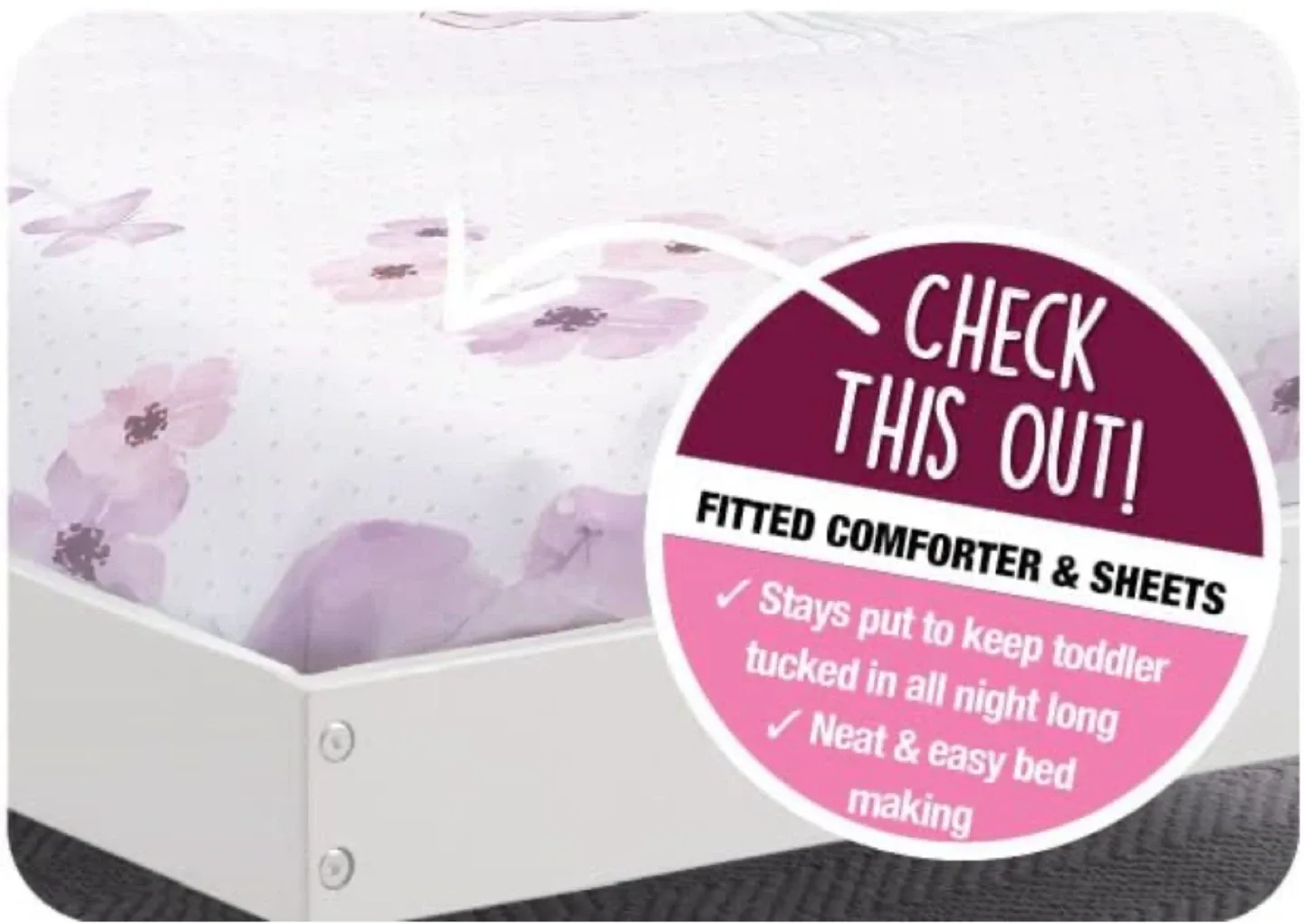 Toddler bed, mattress, and Toddler Bedding Set image indicator(4)