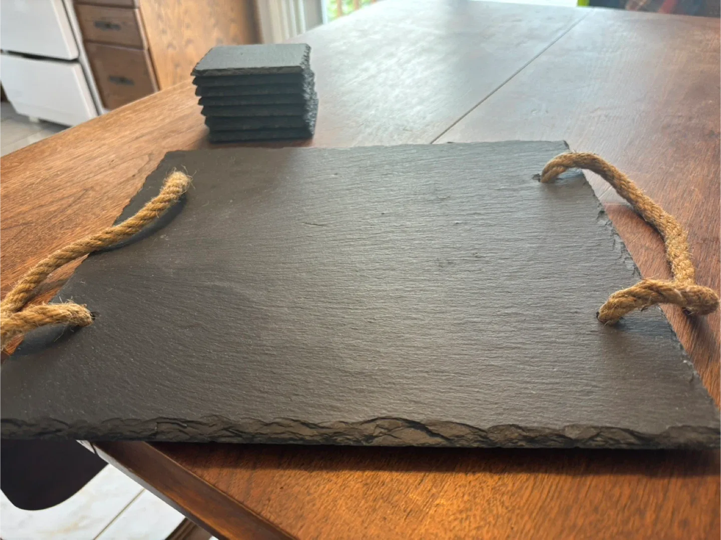 Slate Cheese Board with Coasters image indicator(3)