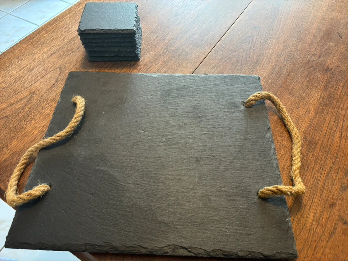 Slate Cheese Board with Coasters image indicator(4)