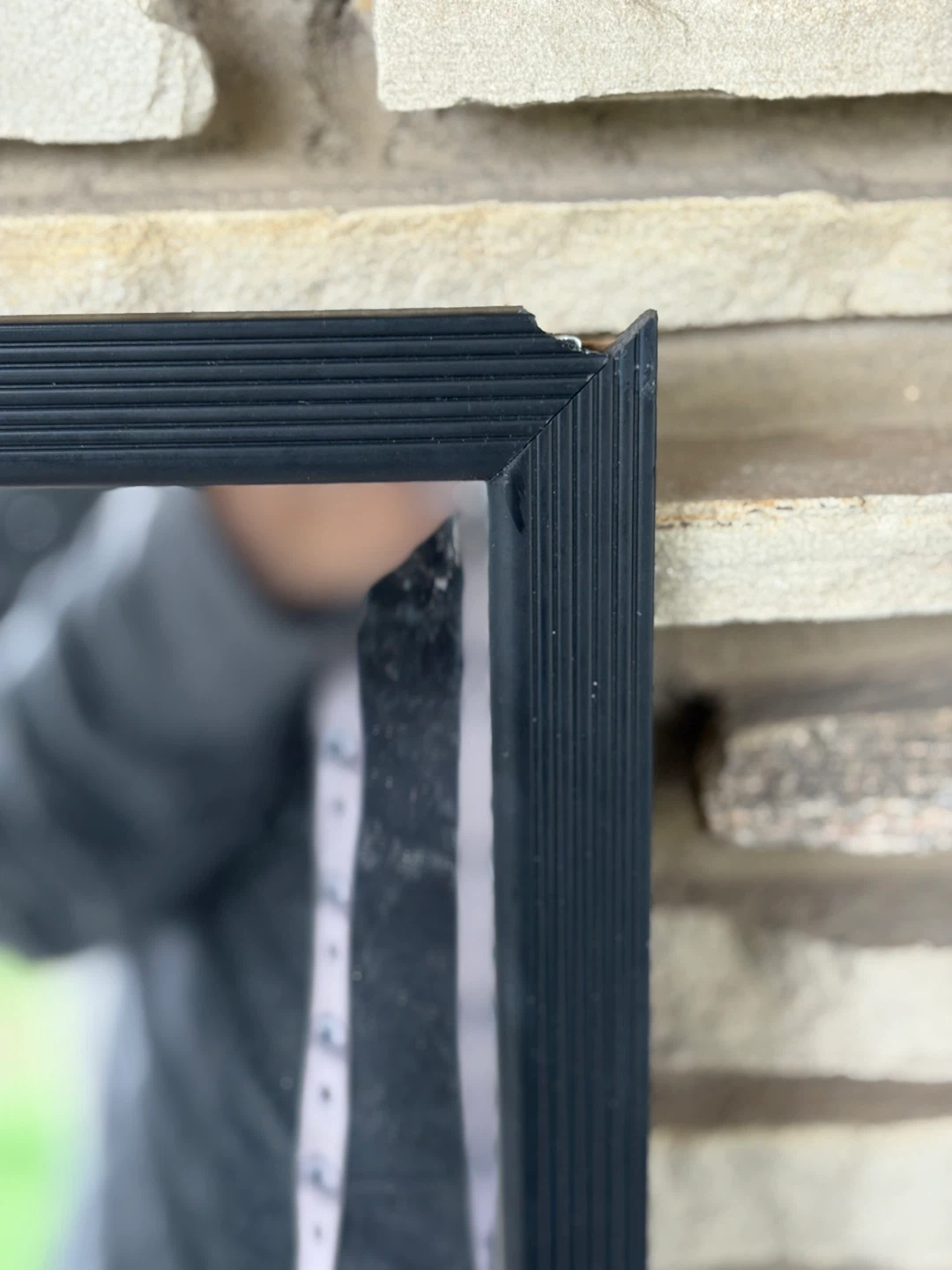 Black Framed Full Length Mirror - photo 3