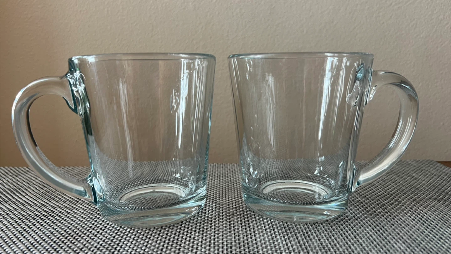Pair of Glass Coffee/Tea Mugs - photo 3