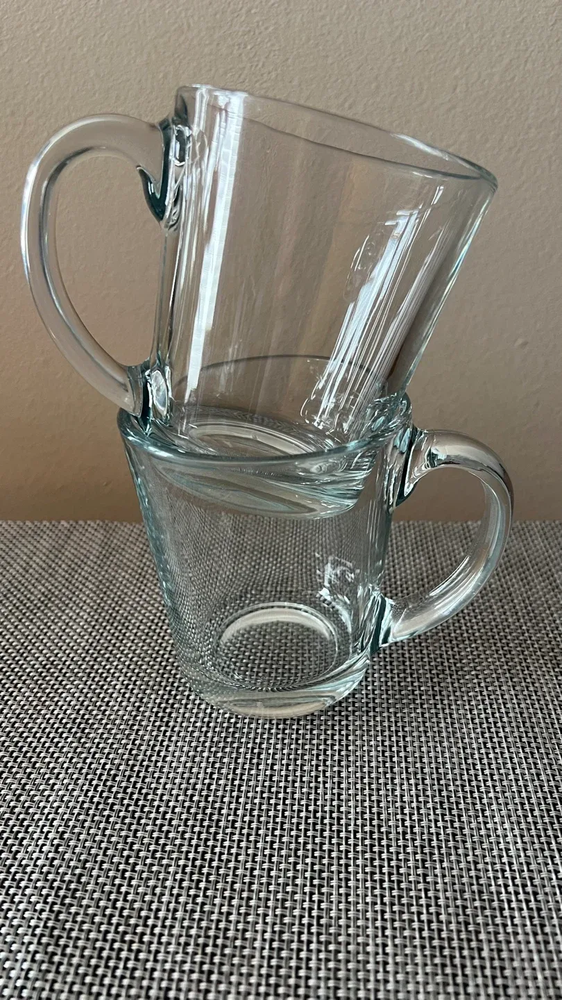 Pair of Glass Coffee/Tea Mugs image indicator(4)
