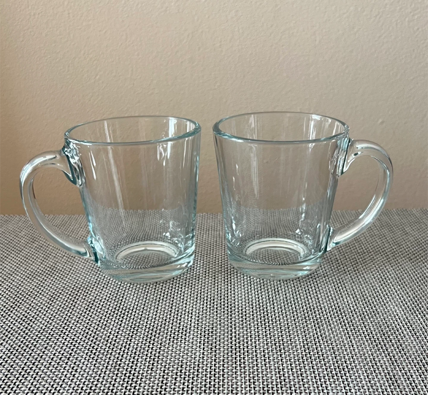 Pair of Glass Coffee/Tea Mugs