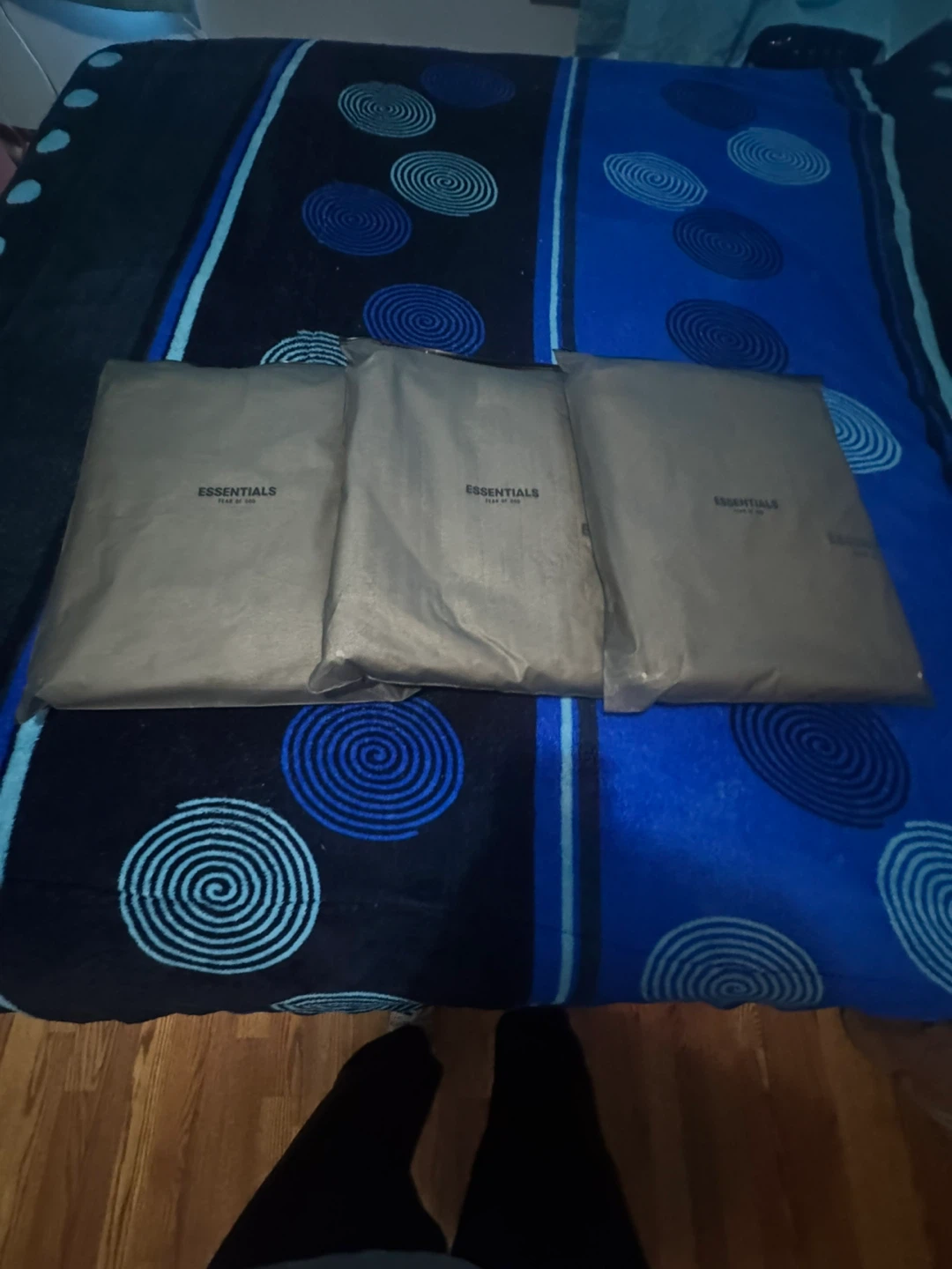 Essentials dark oatmeal Xs, S and M