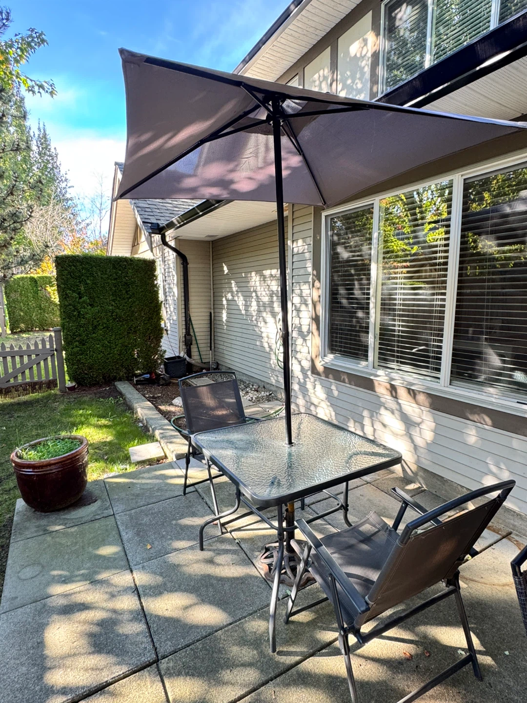 Outdoor Patio Table & 2 Chairs Set
