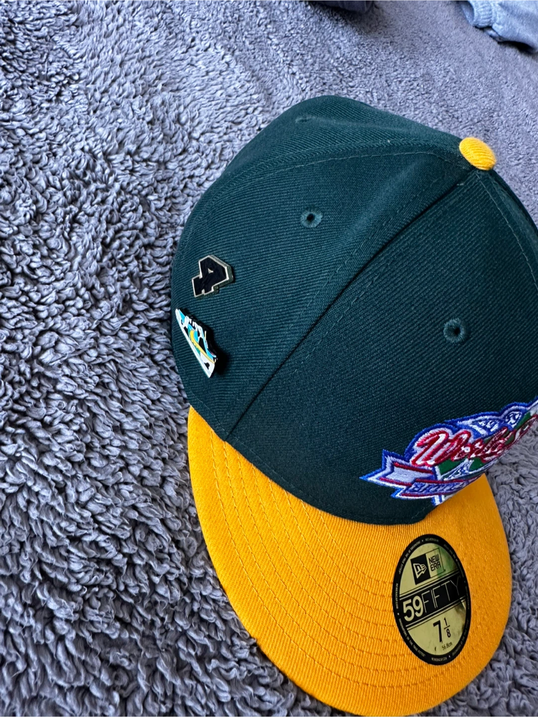 RARE Oakland A's 1989 World Series "Battle of the Bay" Hat - photo 3