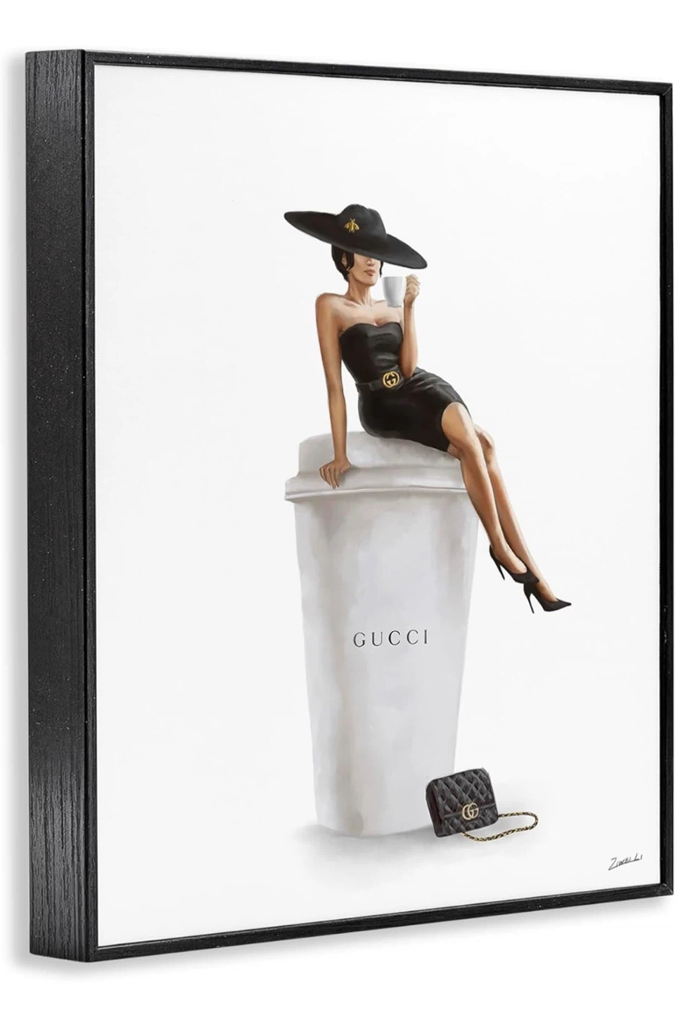 Framed Fashion Wall Art 20”x16”