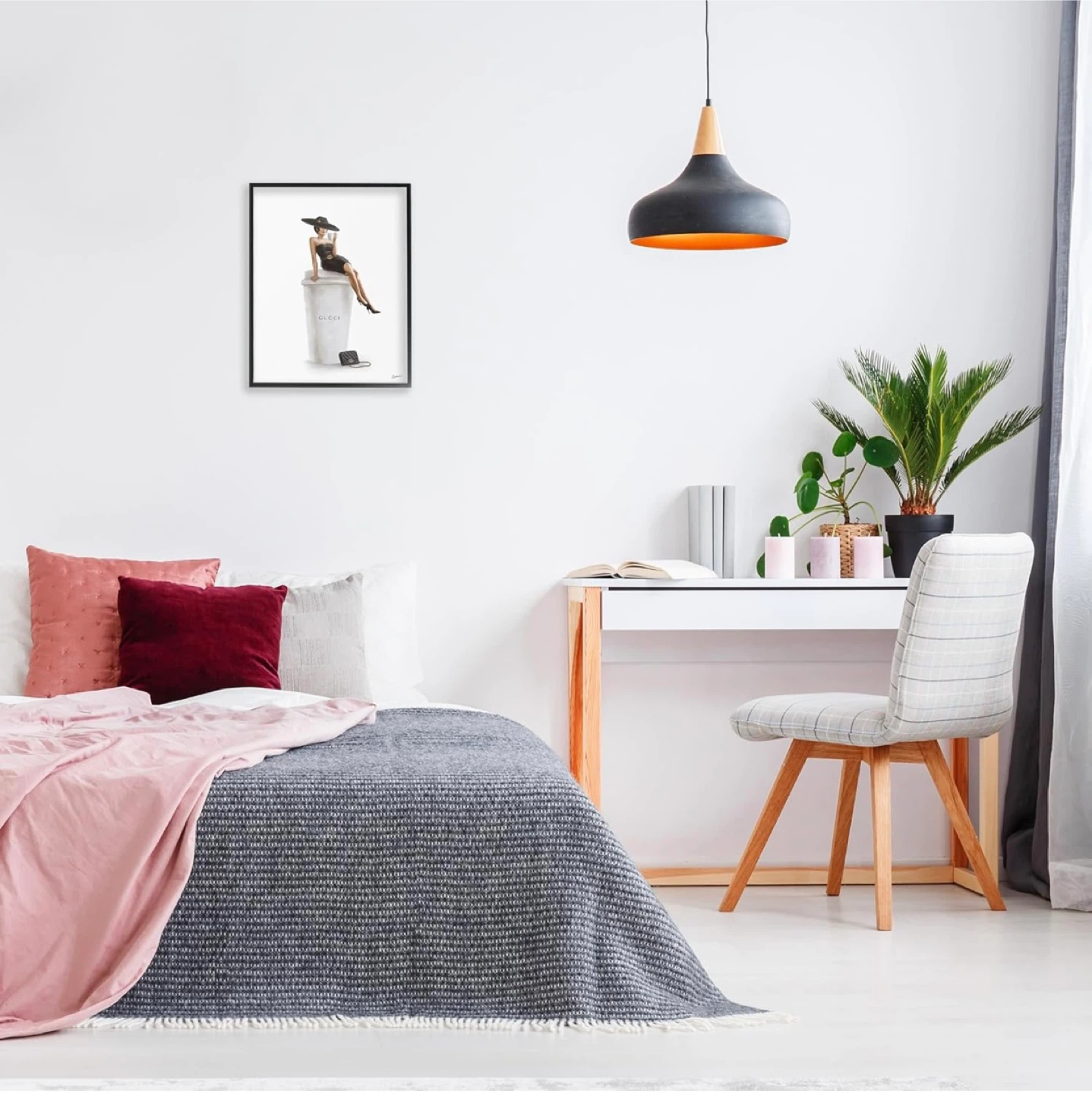 Framed Fashion Wall Art 20”x16” - photo 2