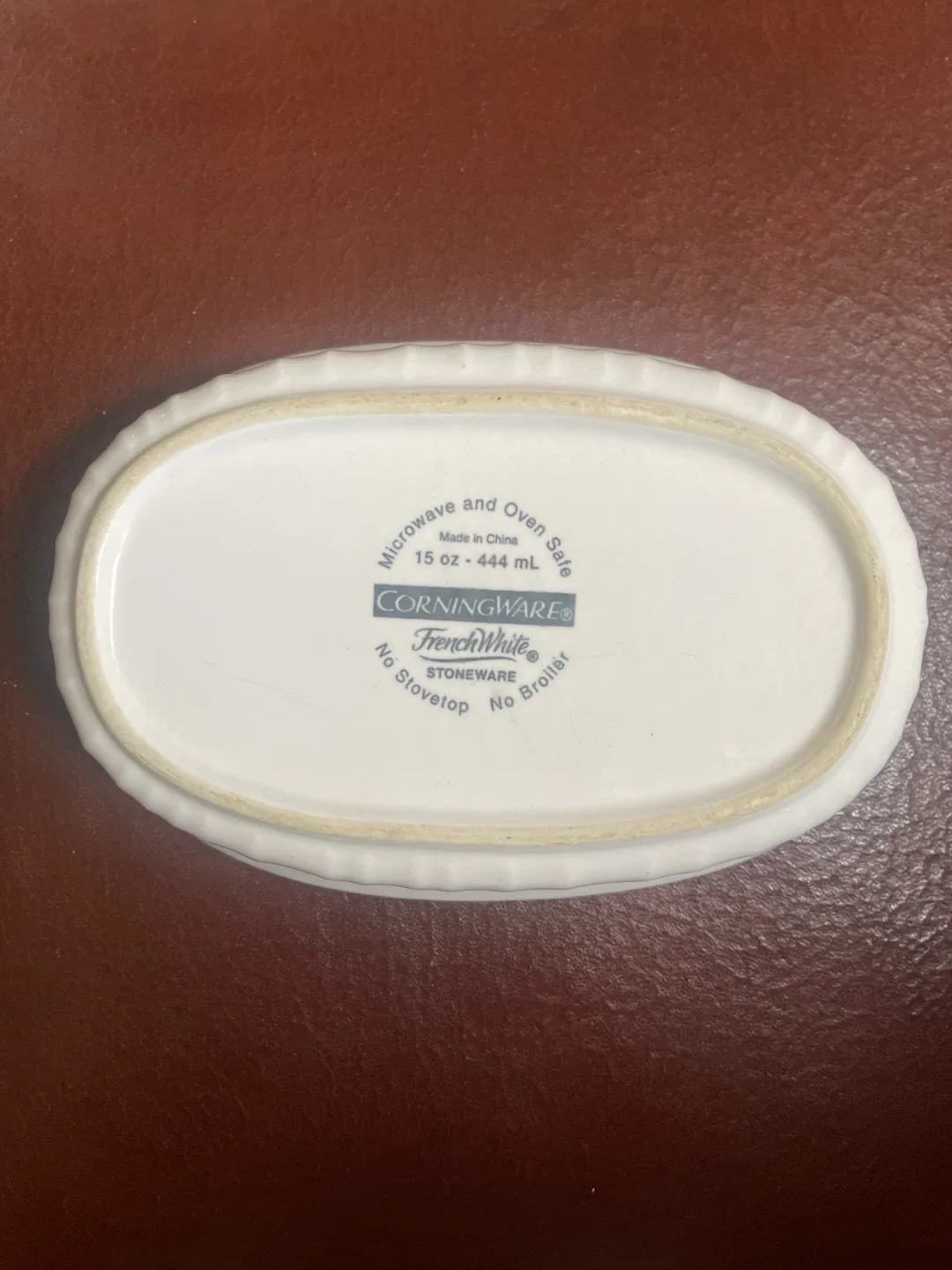 🥕CorningWare French White Oval Dish thumbnail