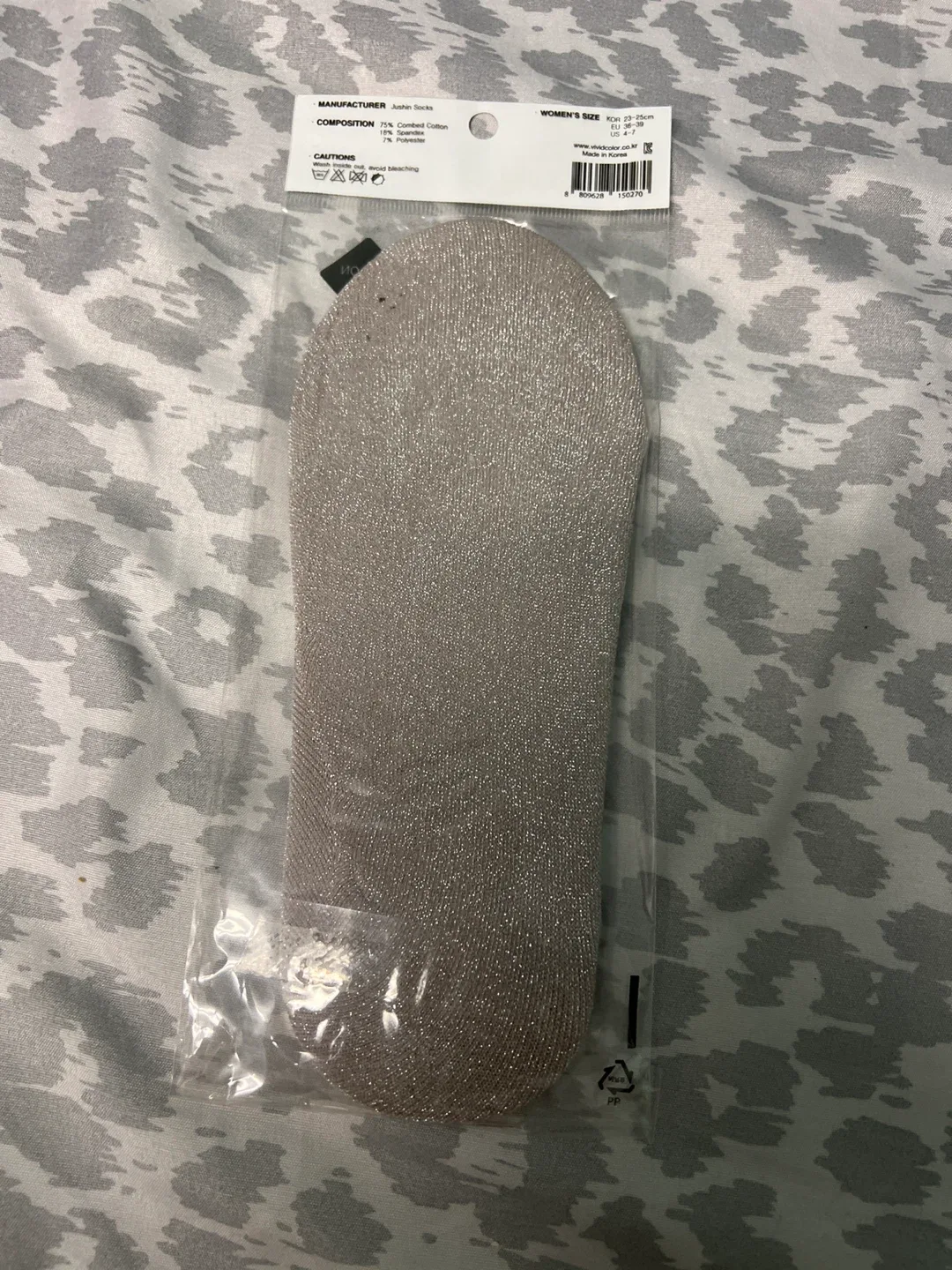 Vivid Color Women's No Show Socks - Size 23-25cm image indicator(2)