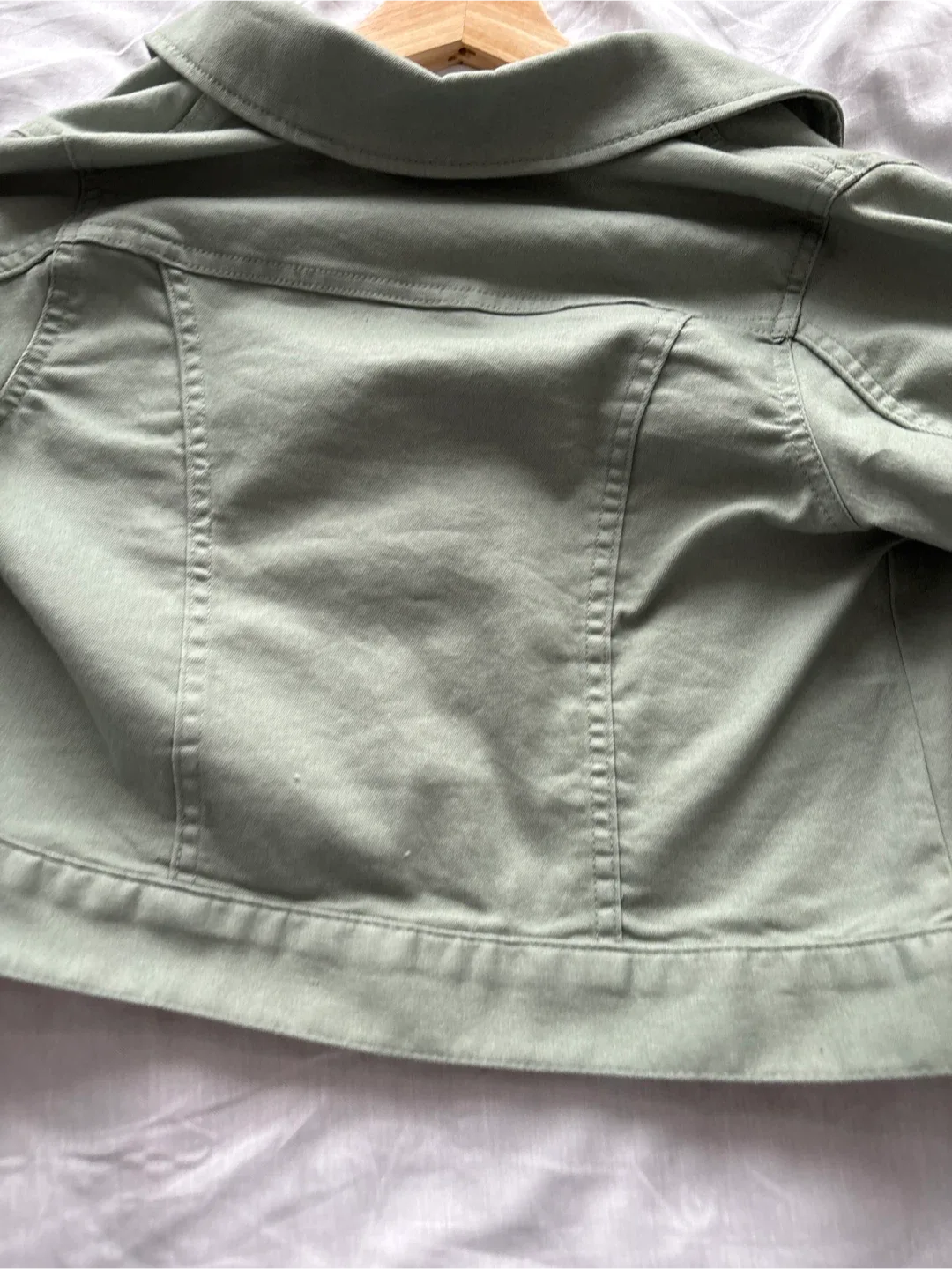 H&M Kids' Denim Jacket - Size 8-9Y - Light Green image indicator(4)