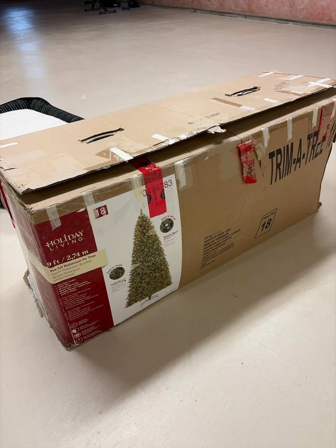 Holiday Living 9ft Pre-Lit Robinson Fir Tree