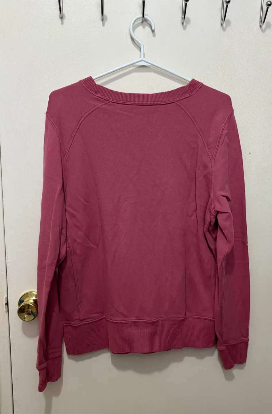 Women’s Abercrombie & Fitch A&F Pink Sweatshirt-Large image indicator(2)
