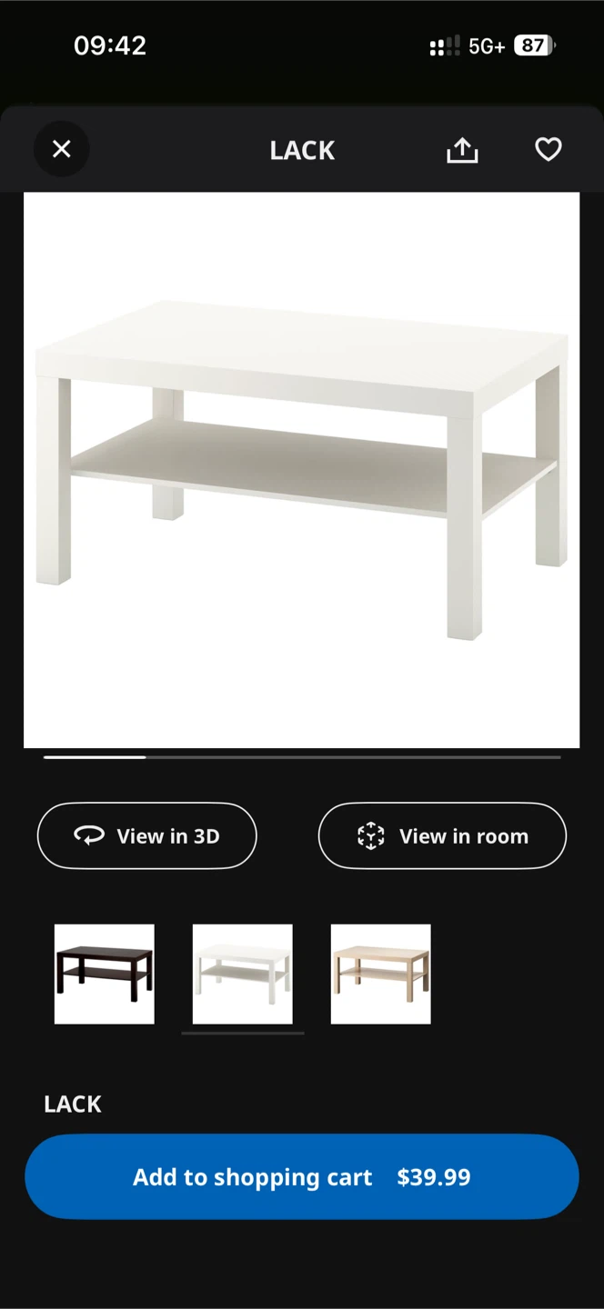 IKEA Lack White Coffee Table