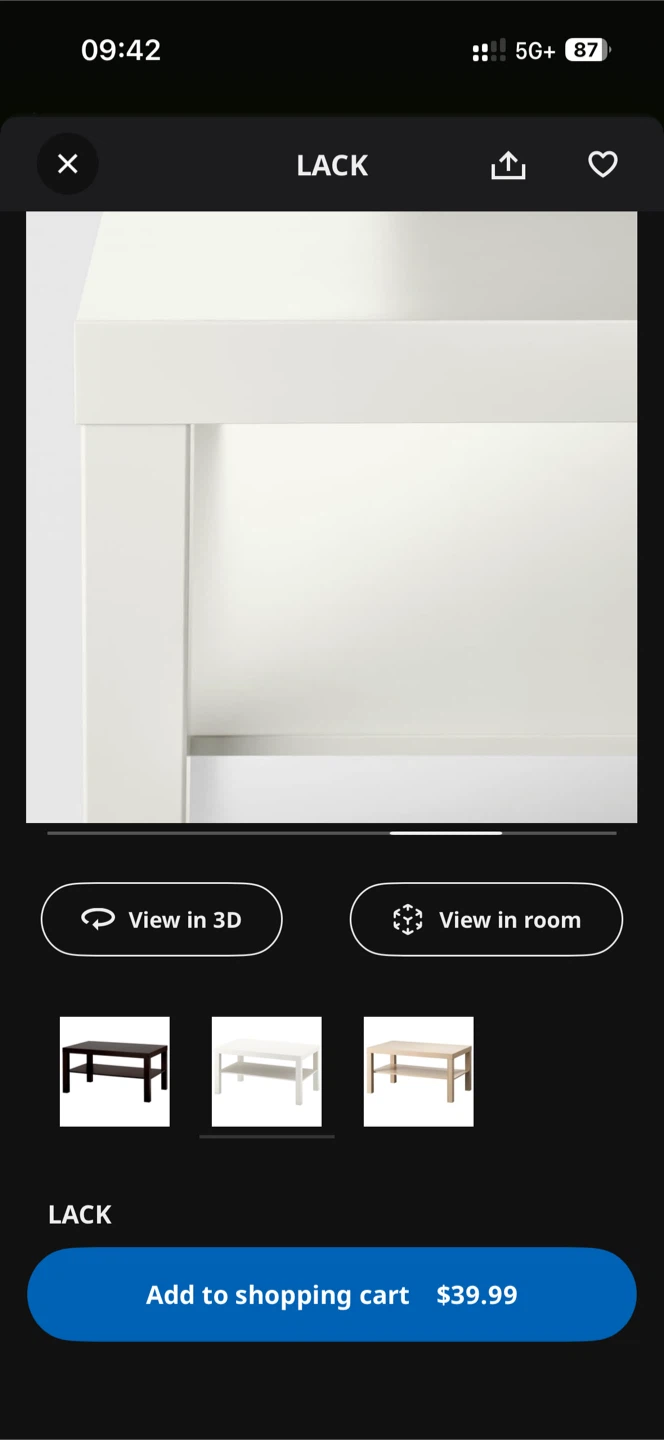 IKEA Lack White Coffee Table - photo 2