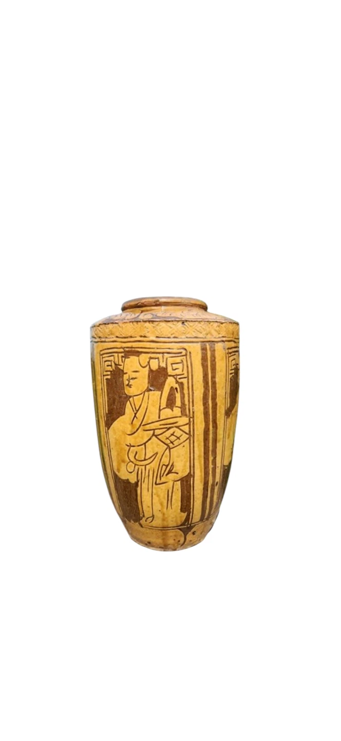Chinese Earthenware Pottery Vase