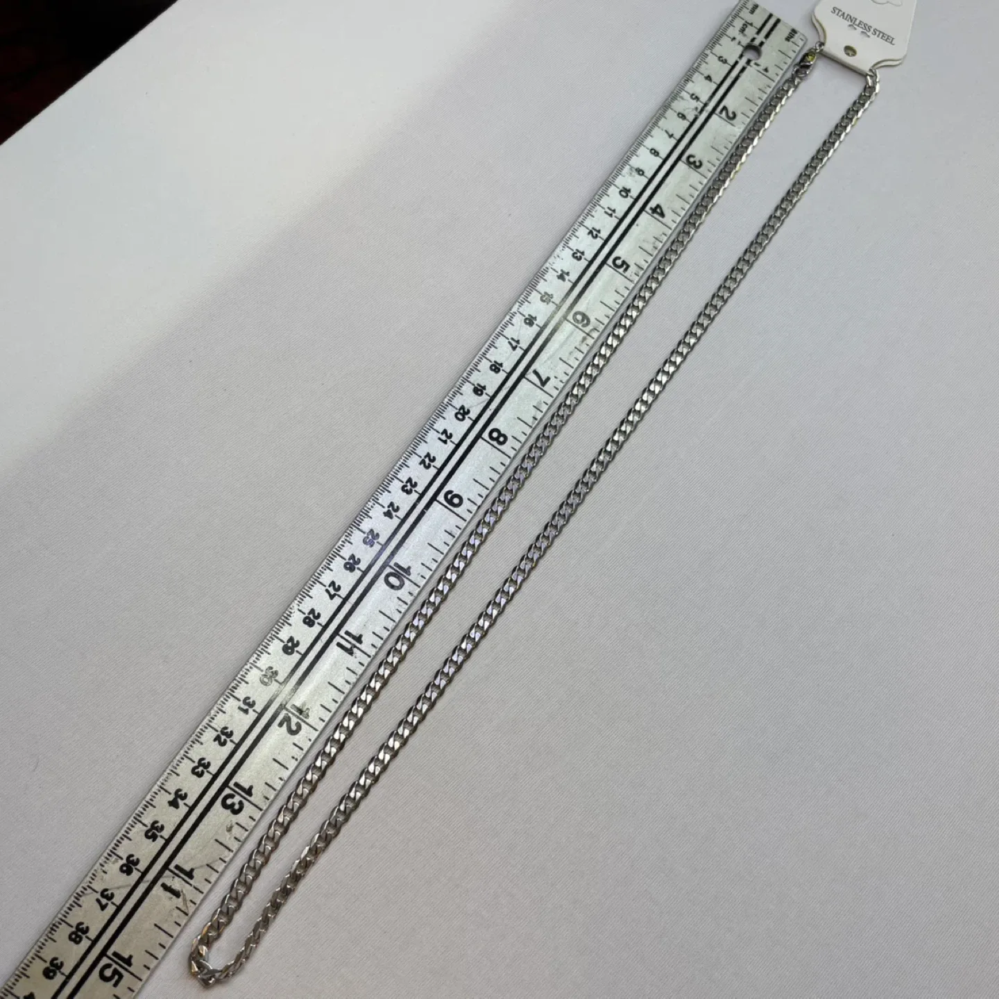 The Steel Shop Stainless Steel Cuban Link 30” Chain Necklace image indicator(5)