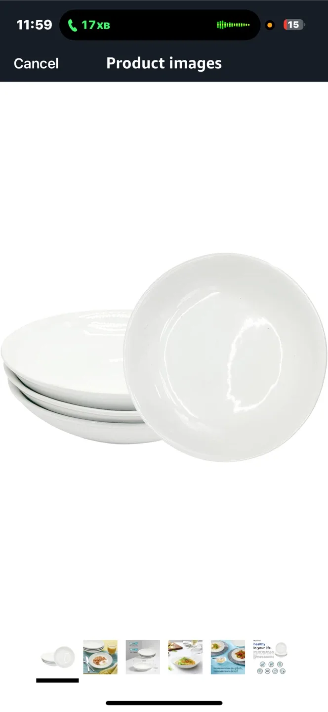 Ceramic Dinner Plates - 8.75 inch thumbnail
